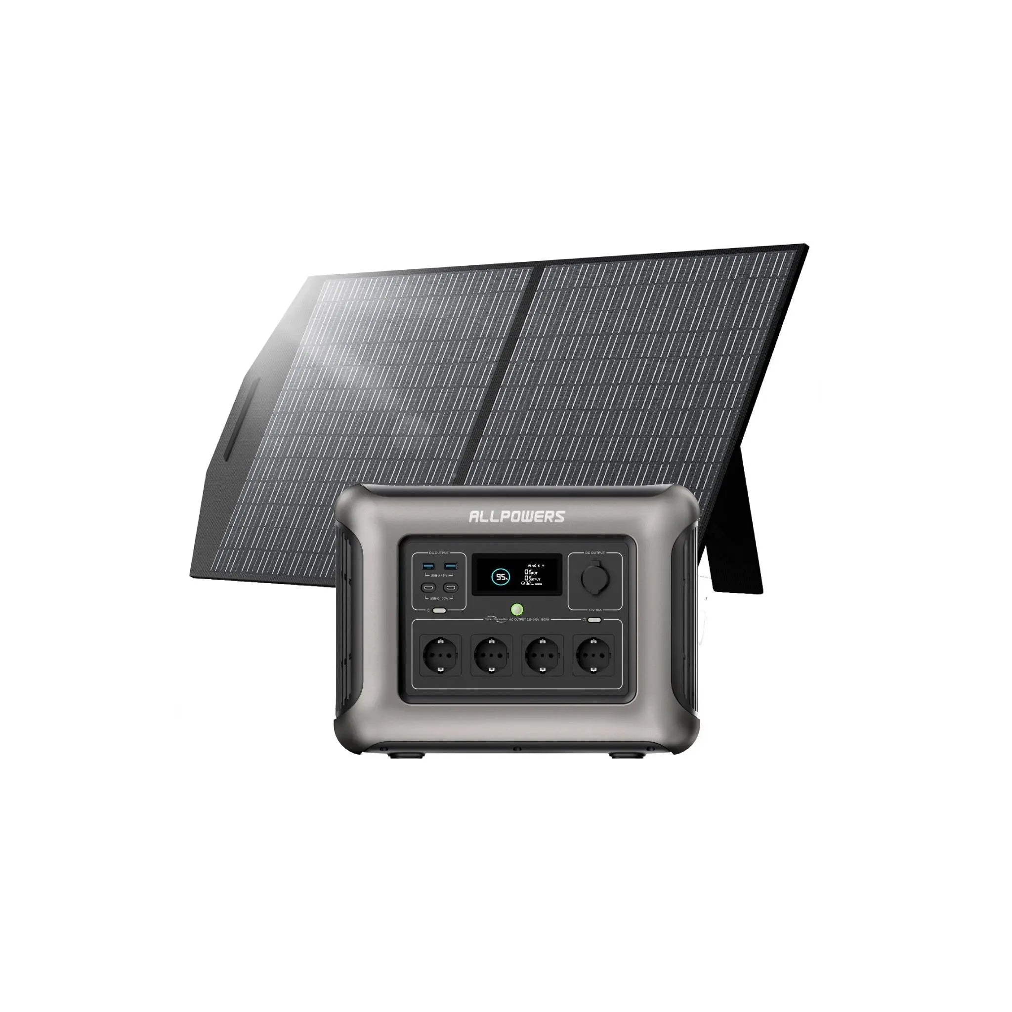 ALLPOWERS 1800W Générateur Solaire R1500 avec PV100W ALLPOWERS