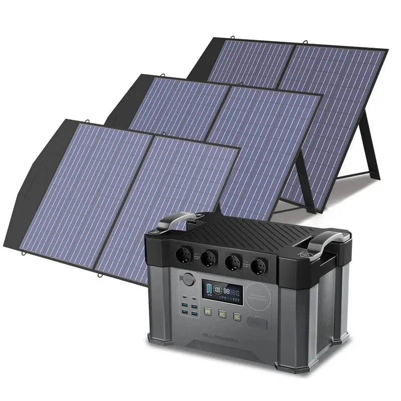 ALLPOWERS 2400W Générateur Solaire S2000 Pro avec PV 100W ALLPOWERS