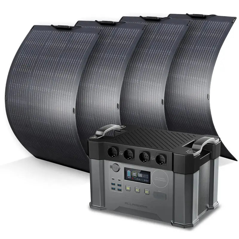 ALLPOWERS 2400W Générateur Solaire S2000 Pro avec PV 100W ALLPOWERS