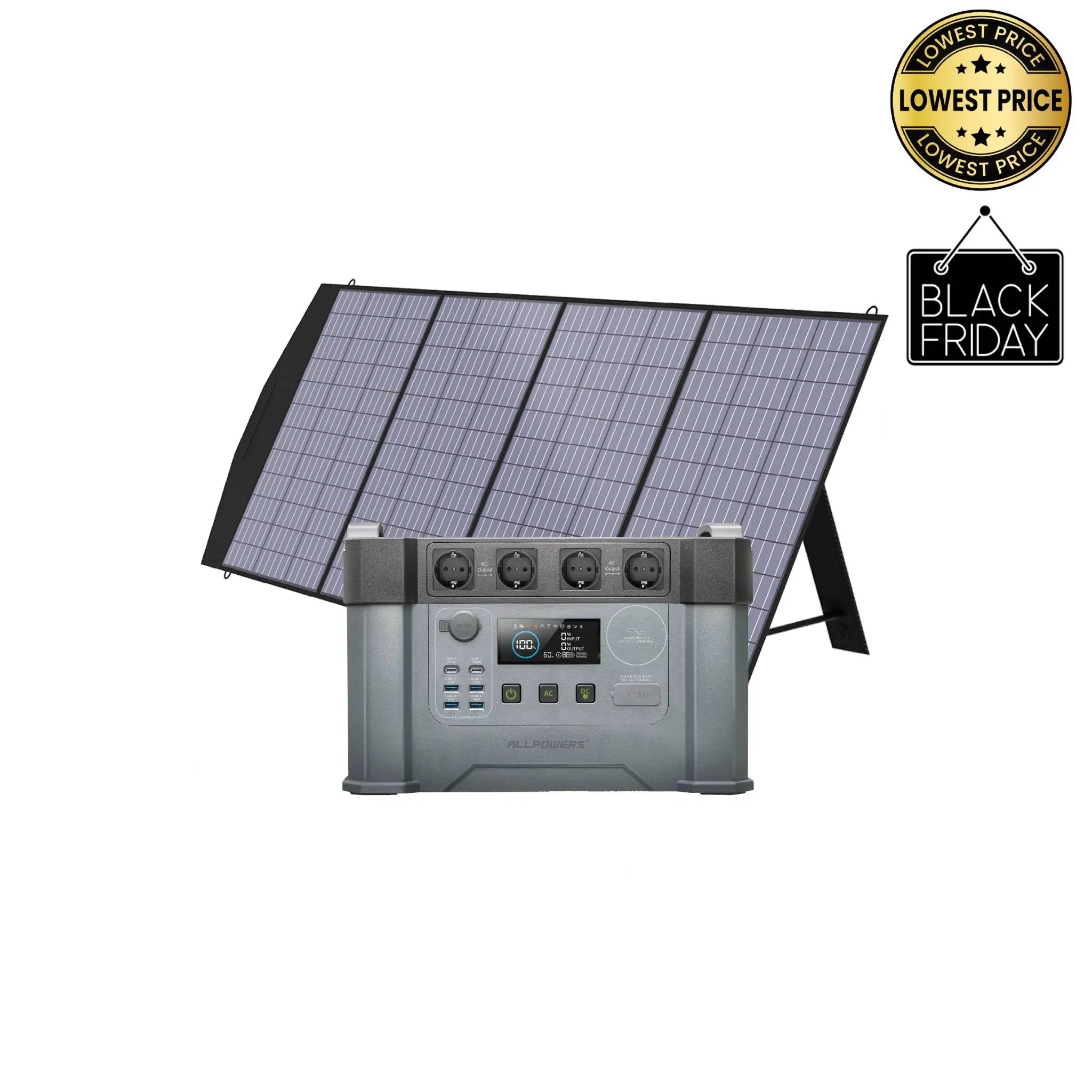 ALLPOWERS 2400W Générateur Solaire S2000 Pro avec PV 200W ALLPOWERS