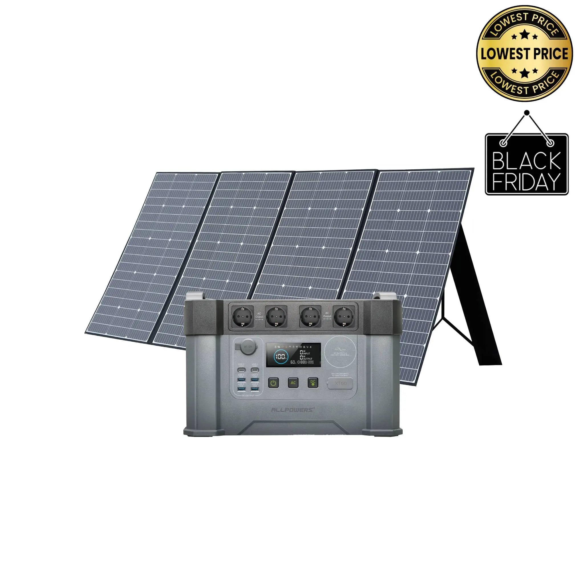 ALLPOWERS 2400W Générateur Solaire S2000 Pro avec PV 400W ALLPOWERS