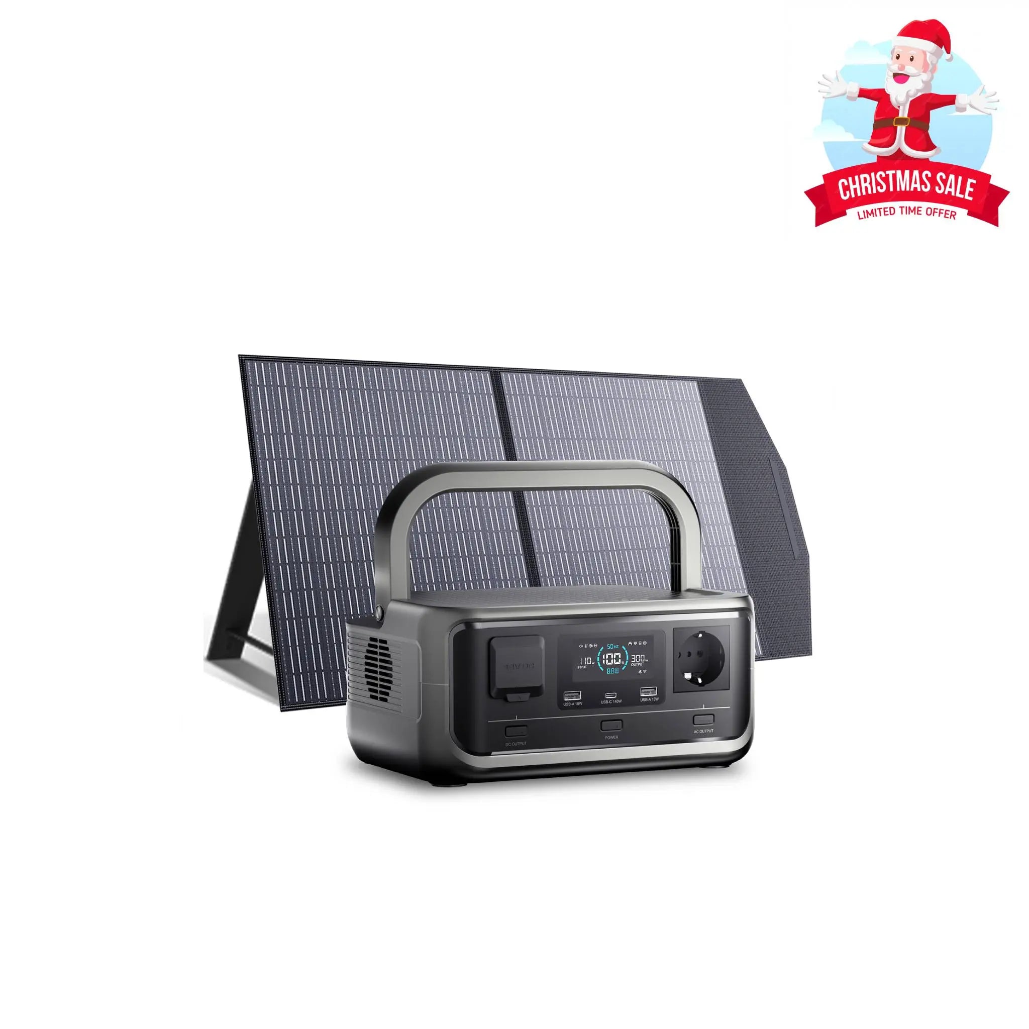 ALLPOWERS 300W Générateur Solaire VOLIX P300 avec SP027 PV100W France ALLPOWERS