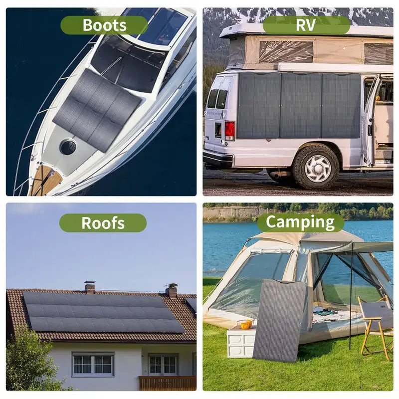 ALLPOWERS 4PCS SF100 Panneau Solaire Flexible 100W