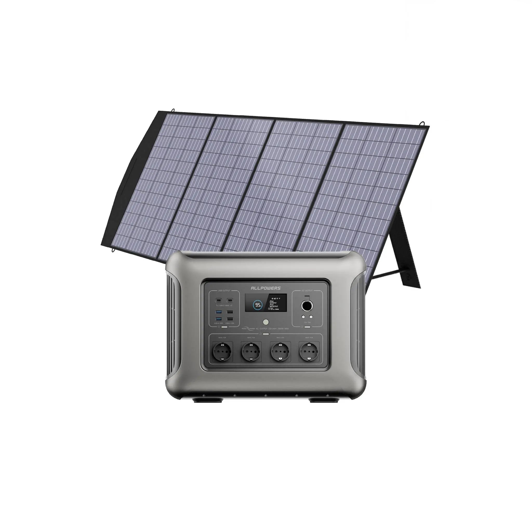 ALLPOWERS Générateur Solaire 2500W (R2500 + SP033 200W Panneau Solaire) ALLPOWERS