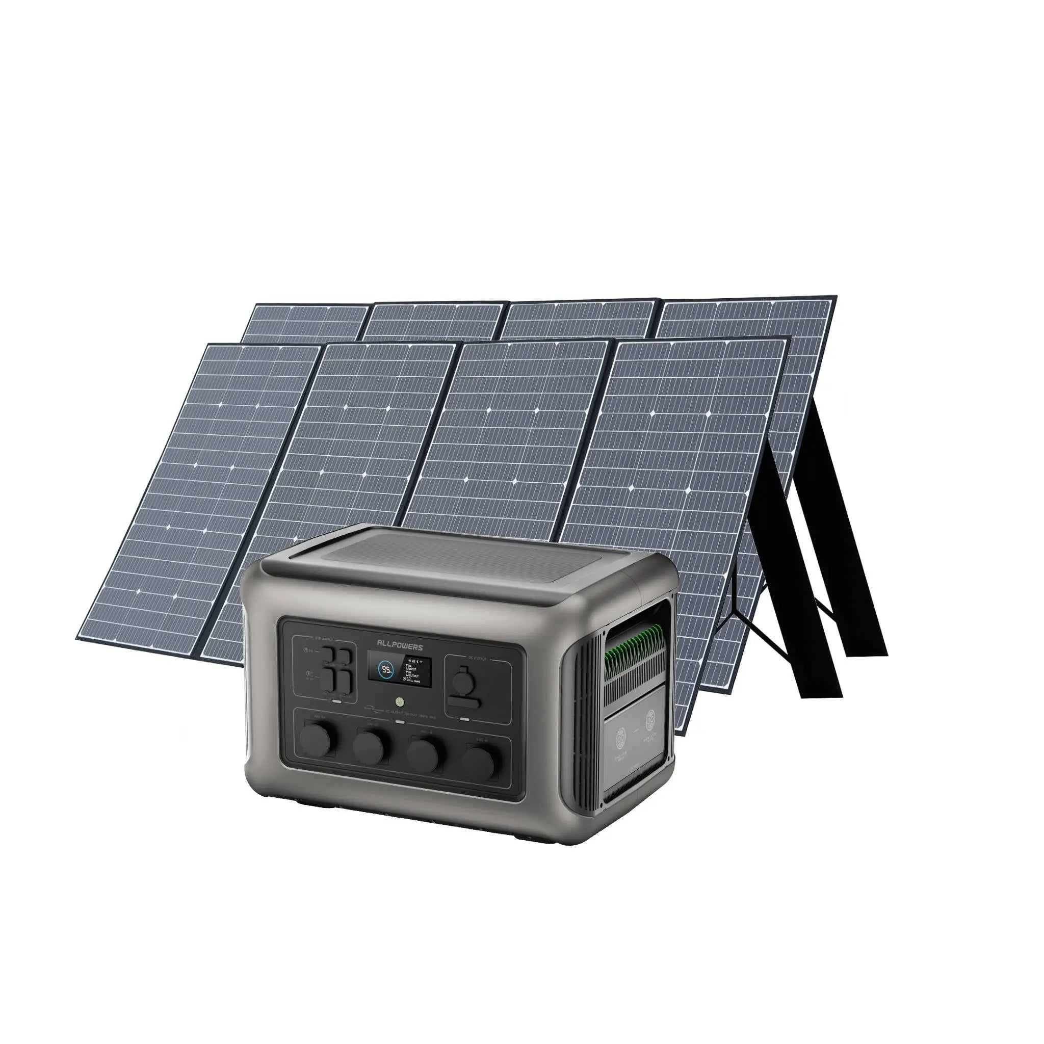 ALLPOWERS Générateur Solaire 3500W (R3500 + 2PCS SP037 400W Panneau Solaire) ALLPOWERS