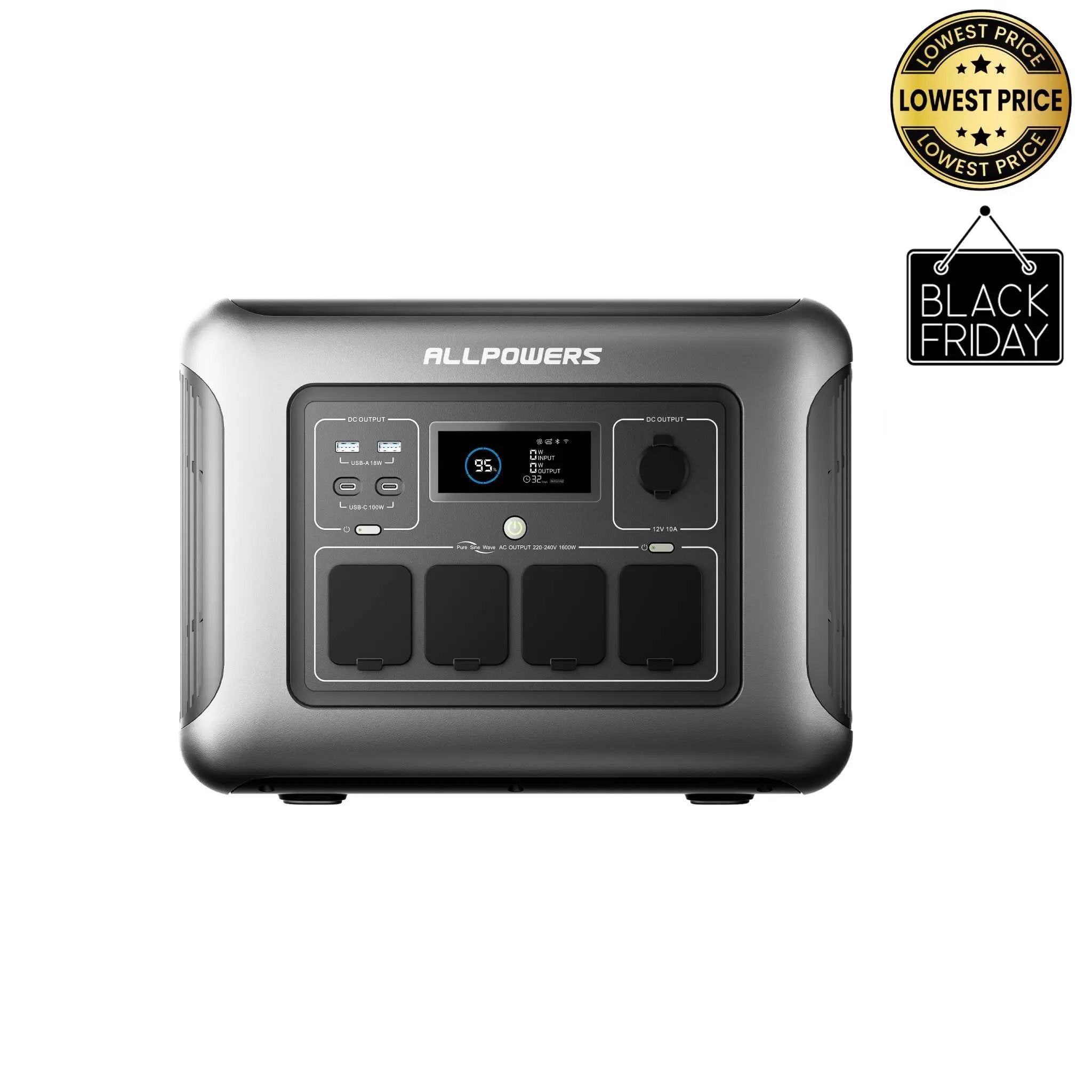 ALLPOWERS R1500 LITE Station électrique portable 1600W 1056Wh ALLPOWERS