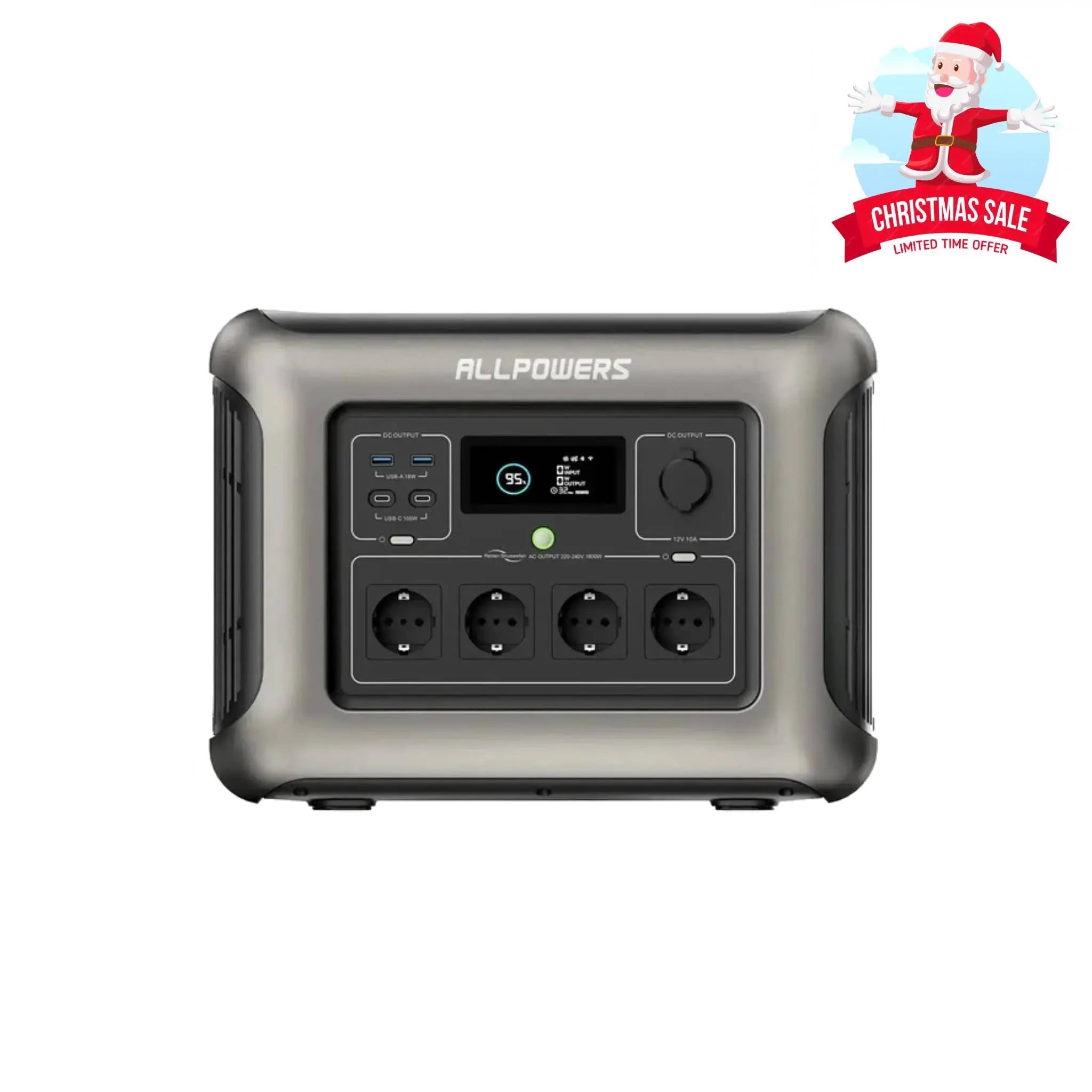 ALLPOWERS R1500 Station électrique portable 1800W 1152Wh Batterie LiFeP04 ALLPOWERS