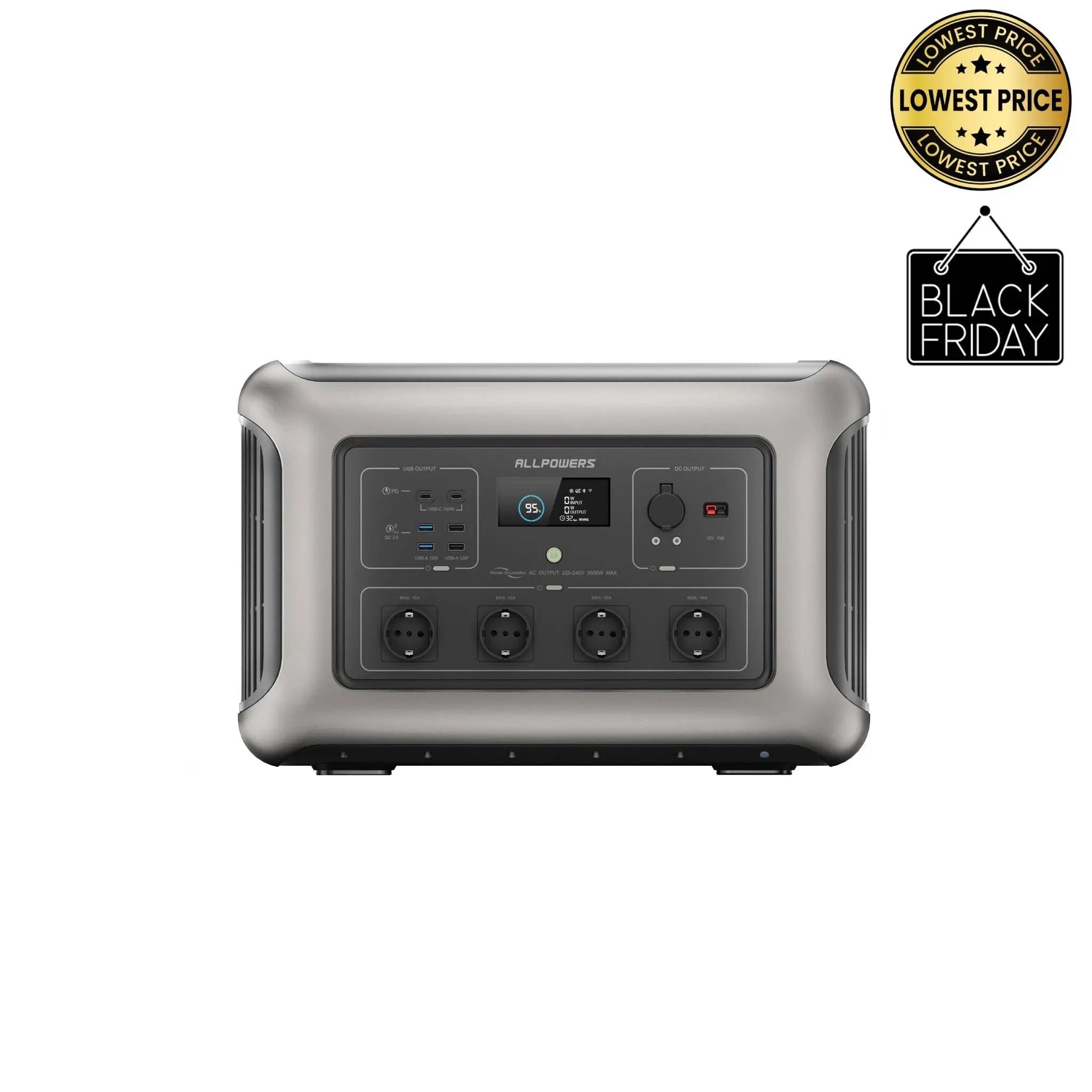 ALLPOWERS R3500 Station électrique portable 3500W 3168Wh ALLPOWERS