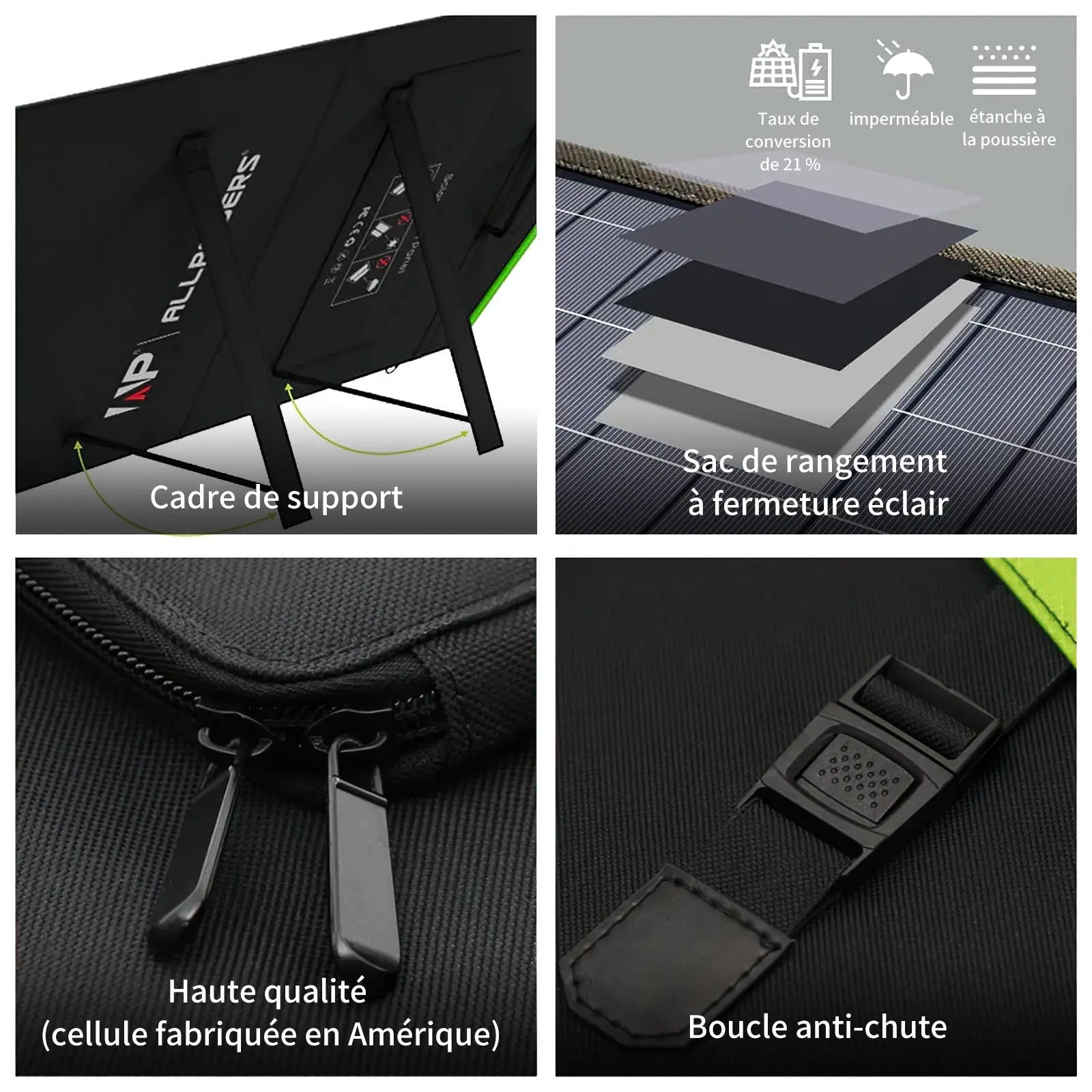 ALLPOWERS SP029 Panneau solaire polycristallin portable 140W ALLPOWERS