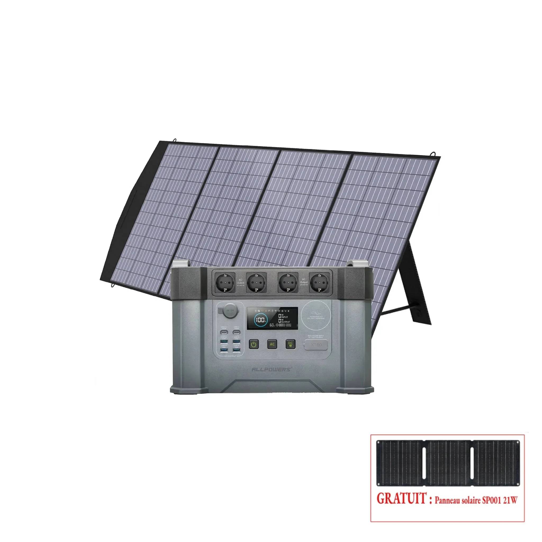 ALLPOWERS 2400W Générateur Solaire S2000 Pro avec PV 200W