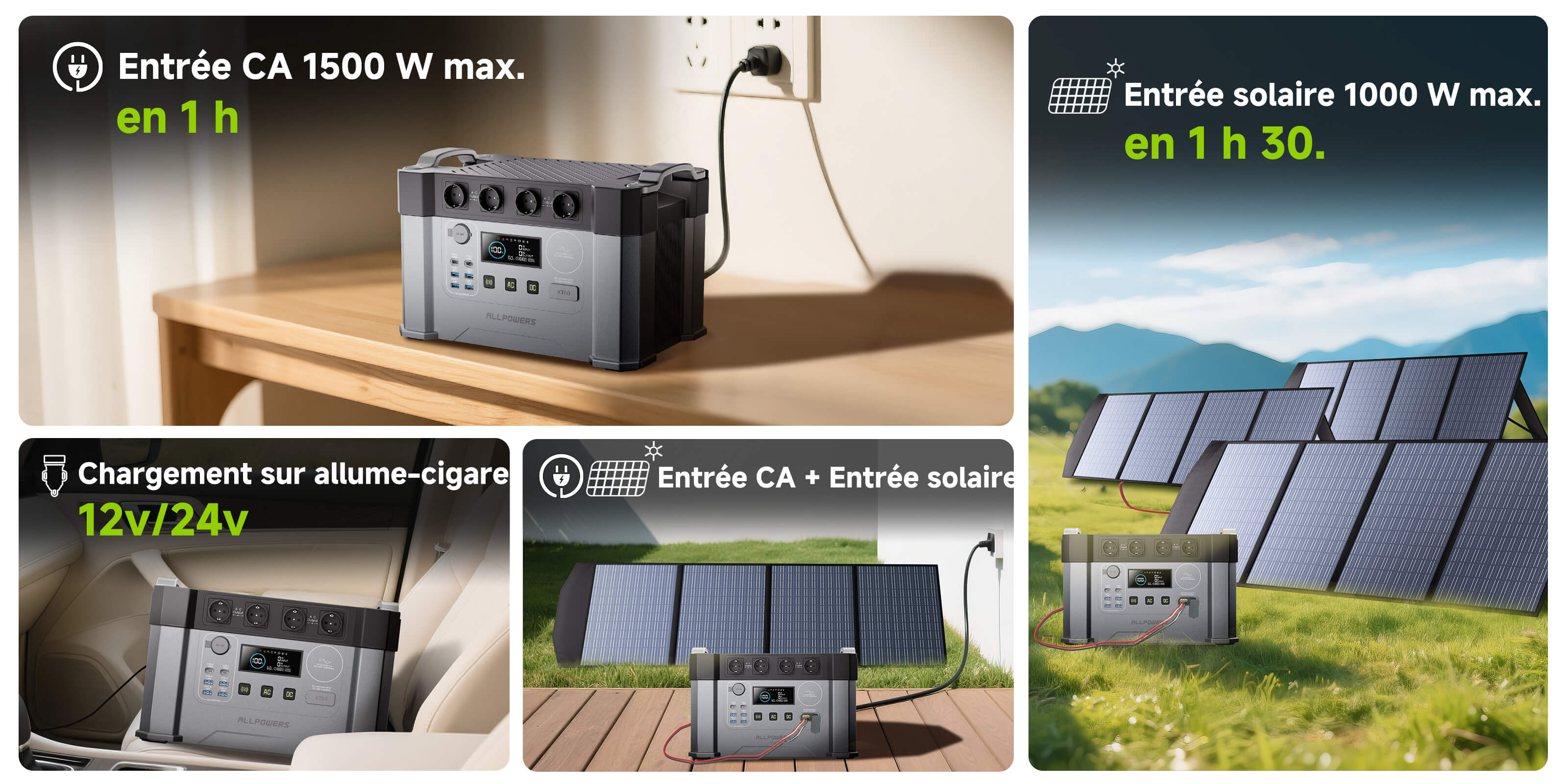 Plusieurs méthodes de chargement