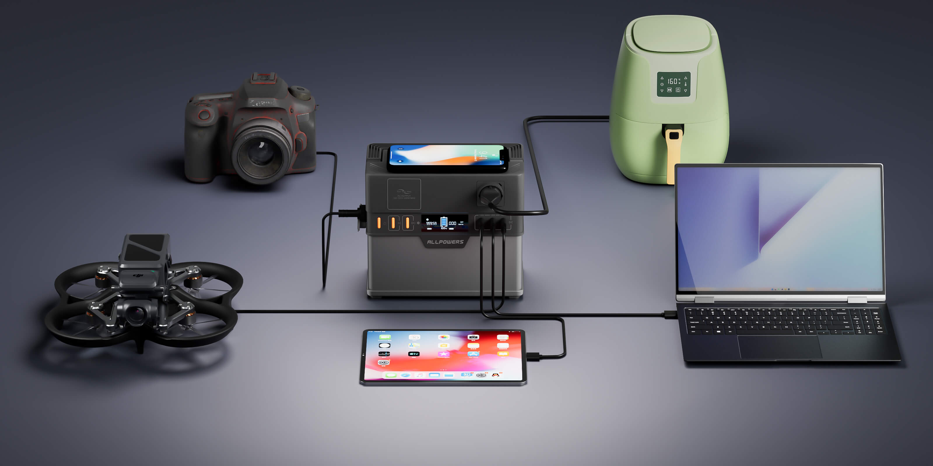 Chargez 10 appareils simultanément