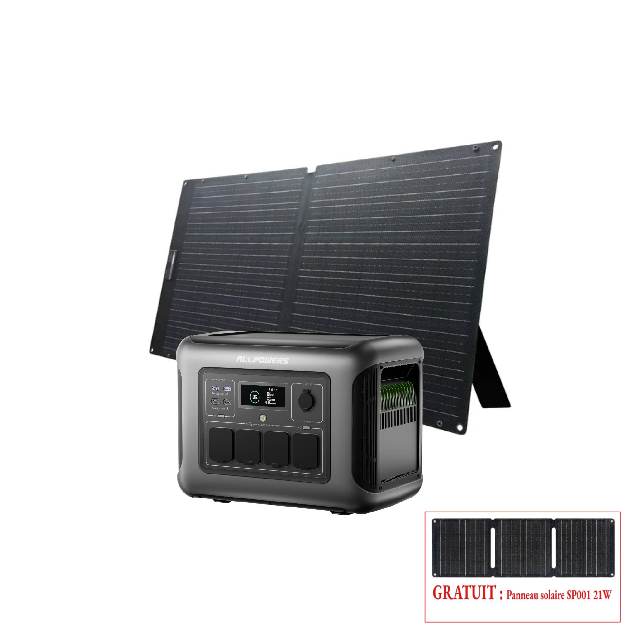 ALLPOWERS R1500 LITE Station électrique portable 1600W 1056Wh