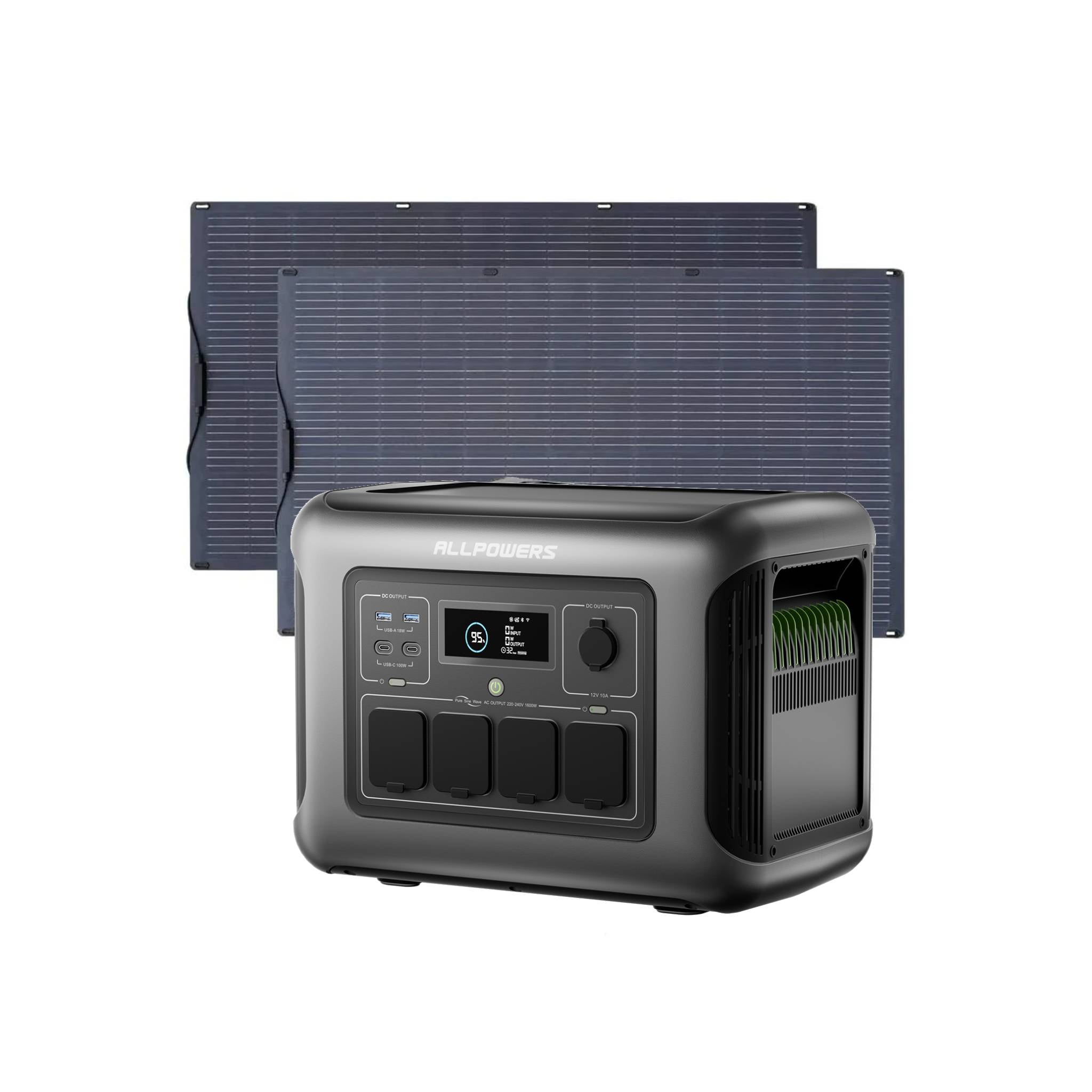 ALLPOWERS 1600W Générateur Solaire R1500 LITE avec PV100W