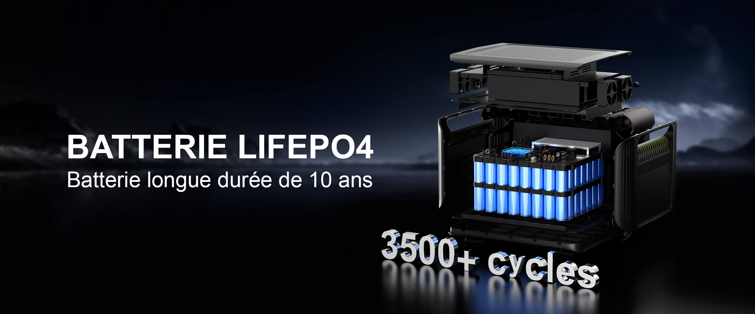 Équipé d'une batterie LiFeP04