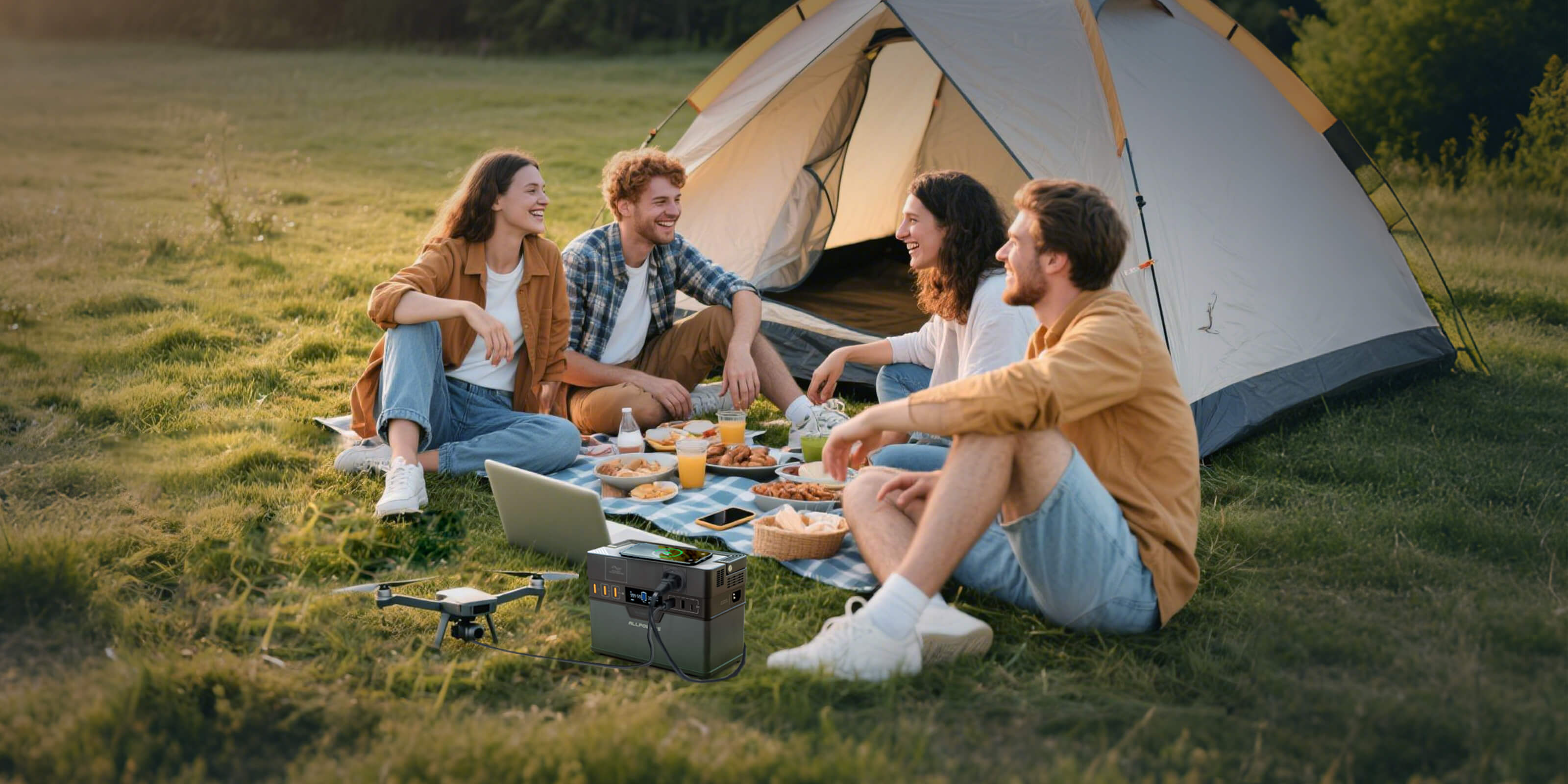 Camping en plein air