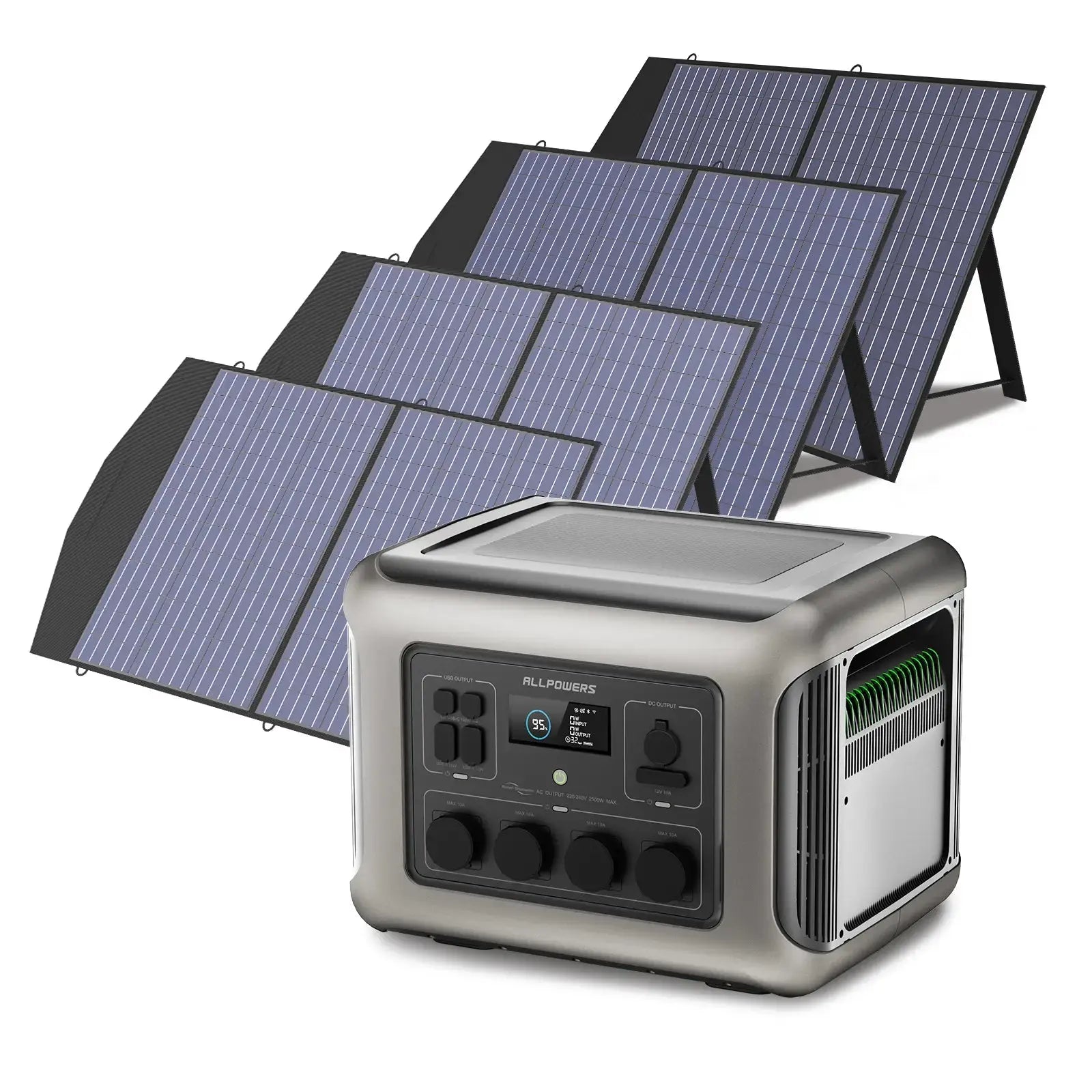 ALLPOWER Générateur Solaire 2500W (R2500 + SP027 Panneau Solaire 100W) ALLPOWERS