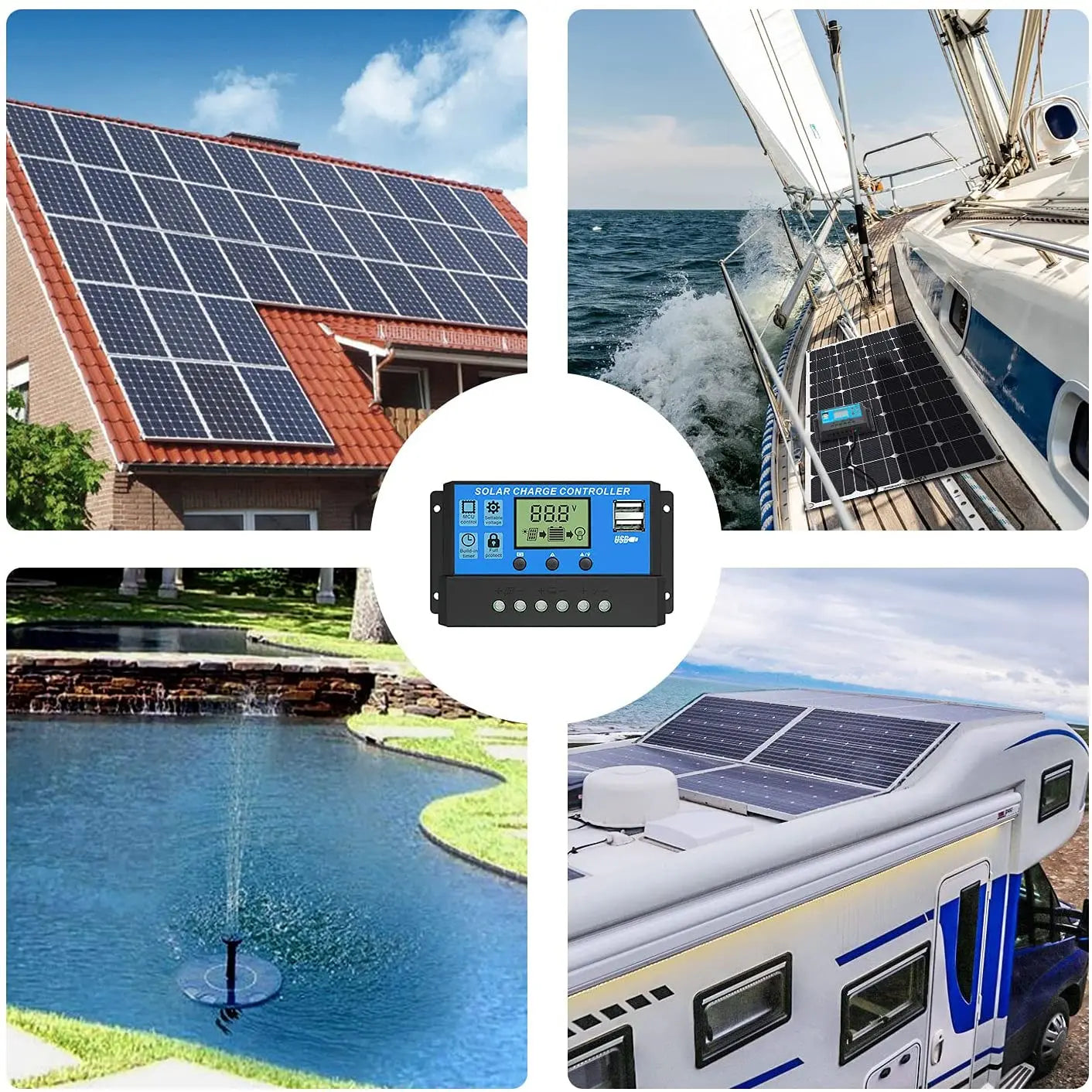 ALLPOWERS 30A Contrôleur de chargeur solaire ALLPOWERS