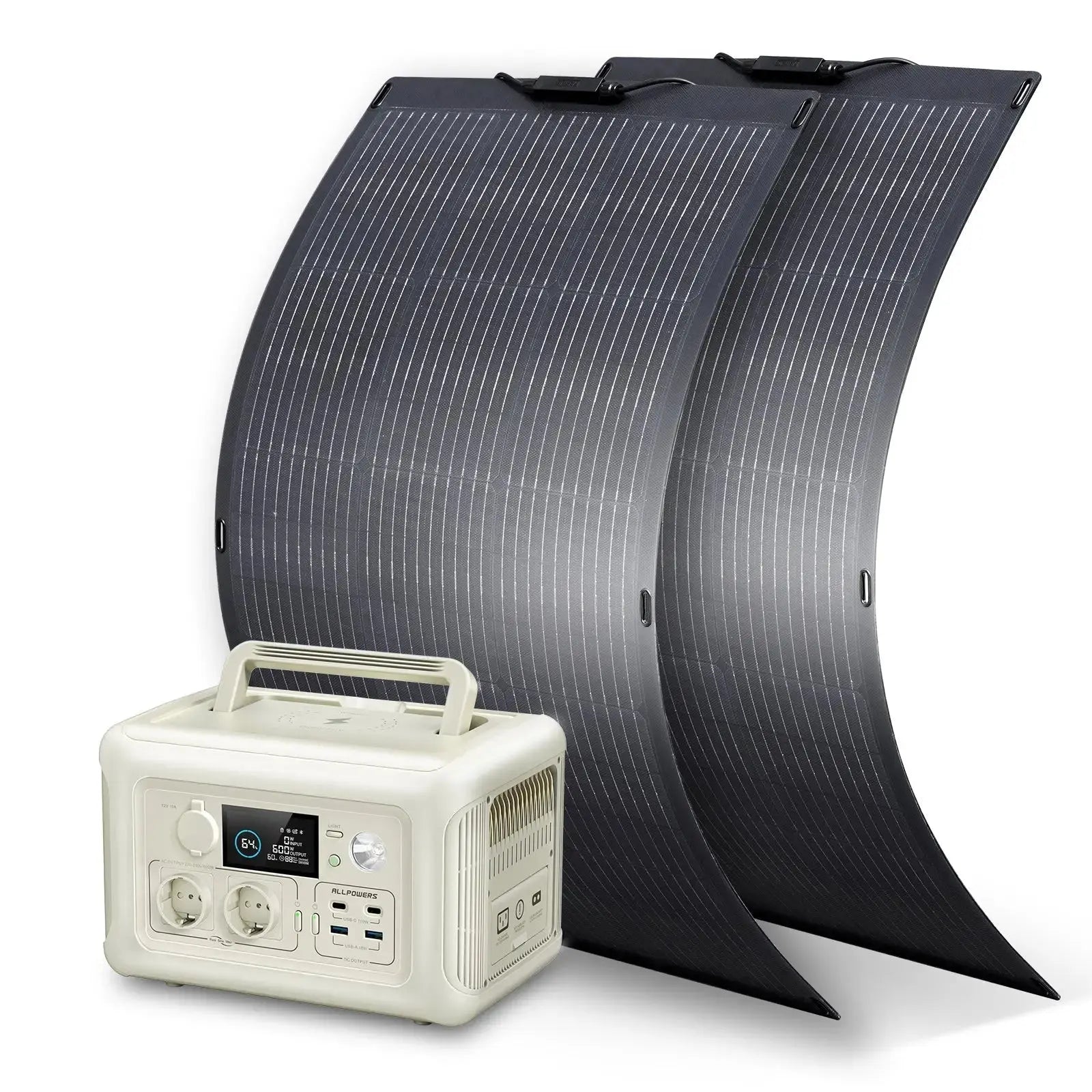 ALLPOWERS 600W Générateur Solaire R600 avec PV100W ALLPOWERS