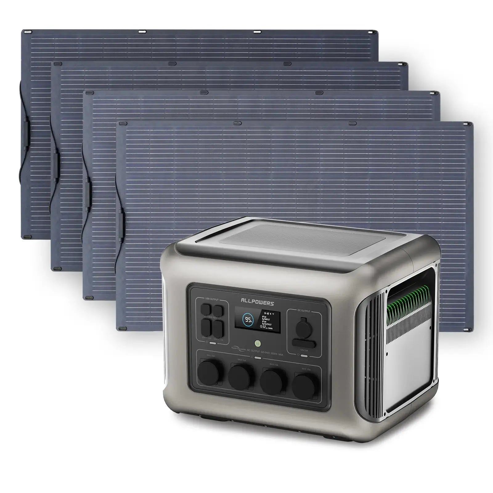 ALLPOWERS Générateur Solaire 2500W (R2500 + SF200 Panneau Solaire 200W) ALLPOWERS