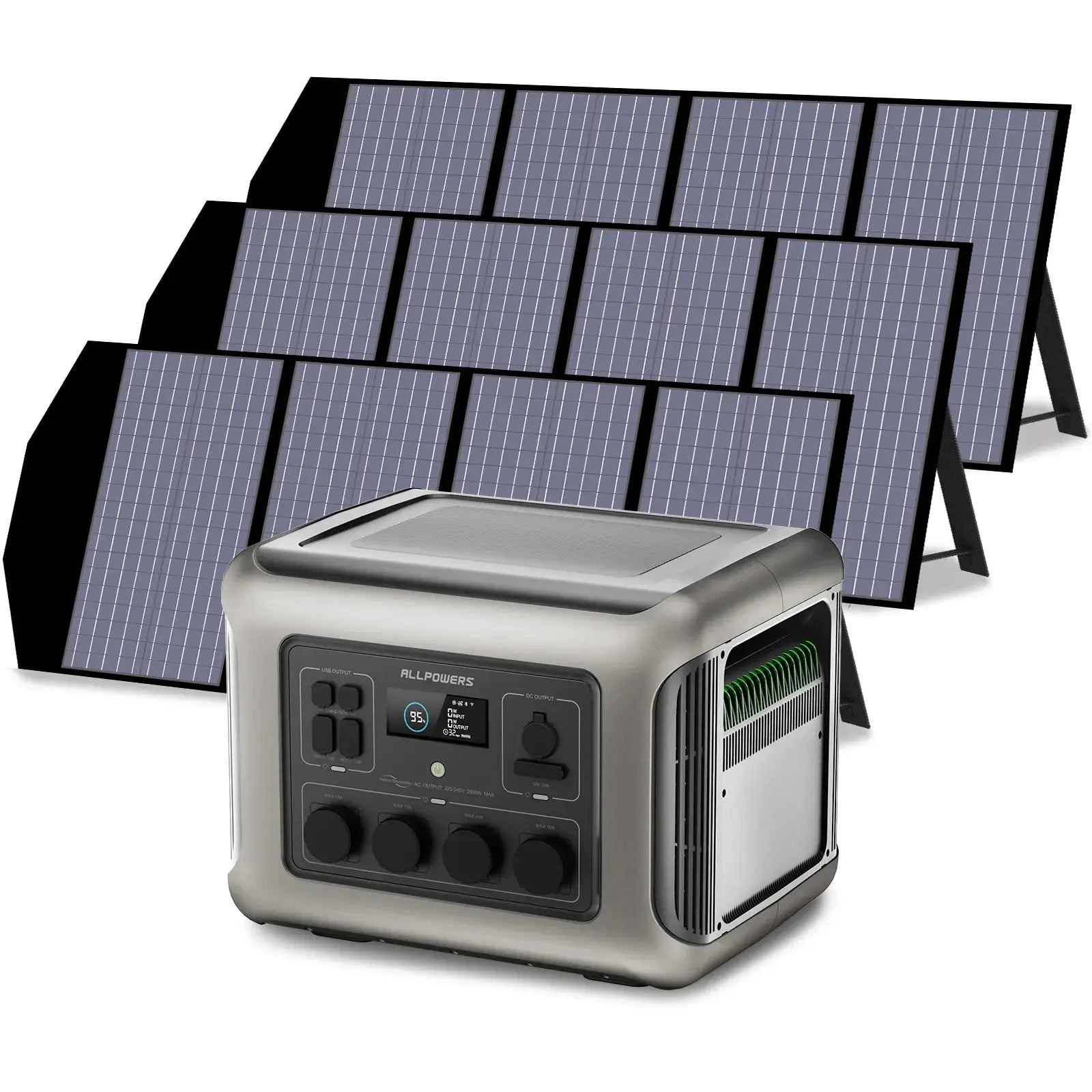 ALLPOWERS Générateur Solaire 2500W (R2500 + SP029 140W Panneau Solaire) ALLPOWERS