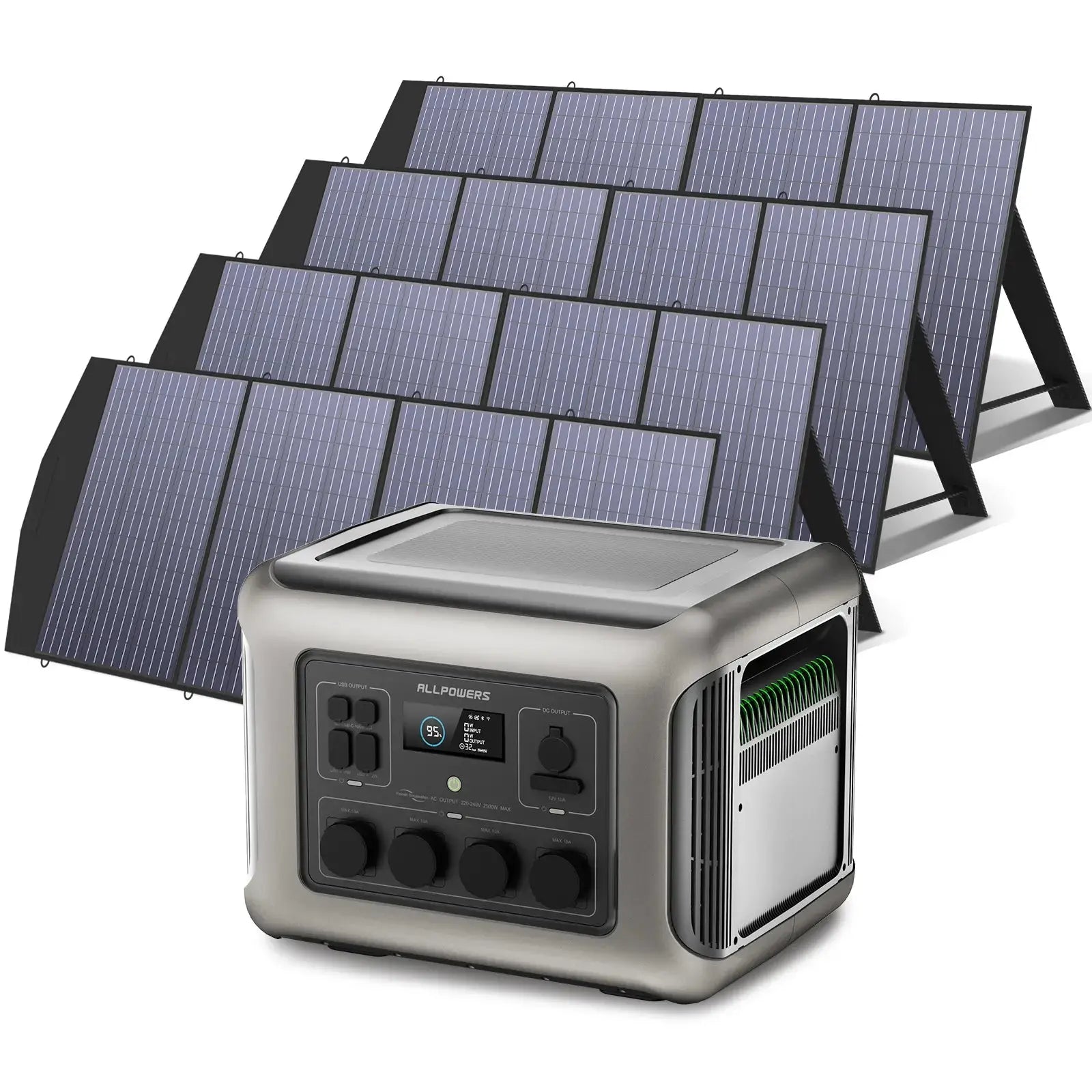 ALLPOWERS Générateur Solaire 2500W (R2500 + SP033 200W Panneau Solaire) ALLPOWERS