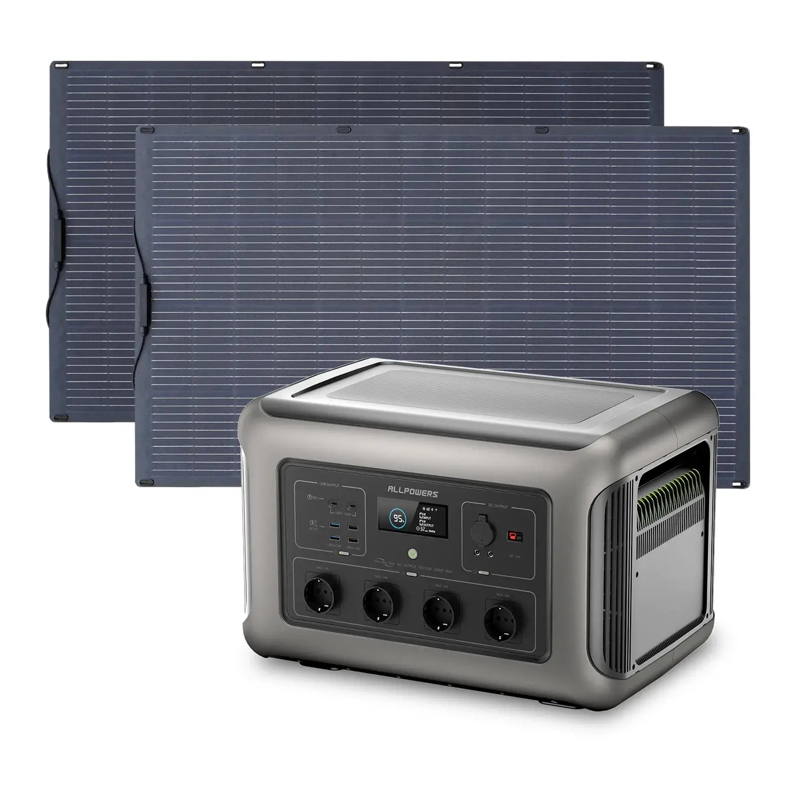 ALLPOWERS Générateur Solaire 3500W (R3500 + SF200 200W Panneau Solaire Flexible) ALLPOWERS