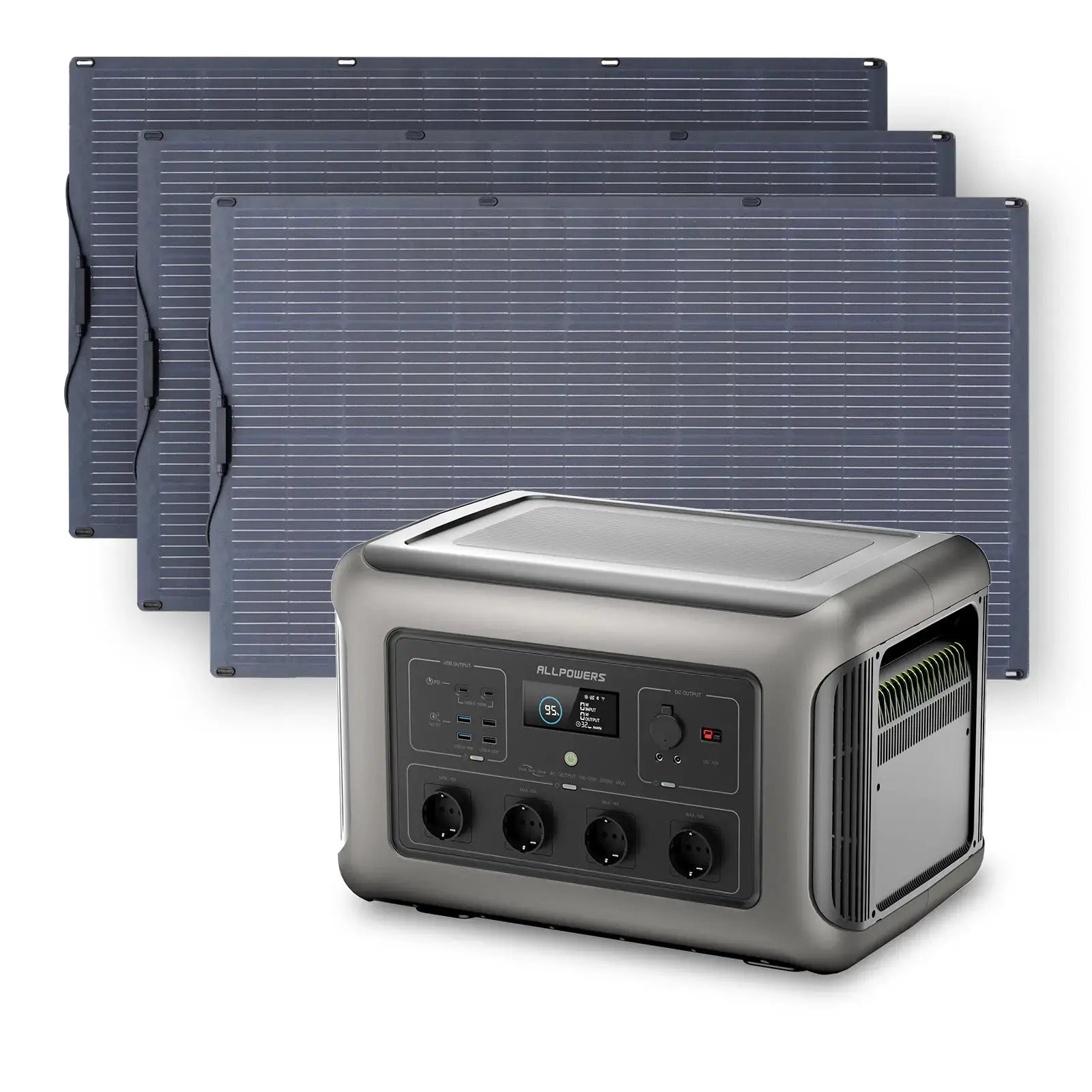 ALLPOWERS Générateur Solaire 3500W (R3500 + SF200 200W Panneau Solaire Flexible) ALLPOWERS