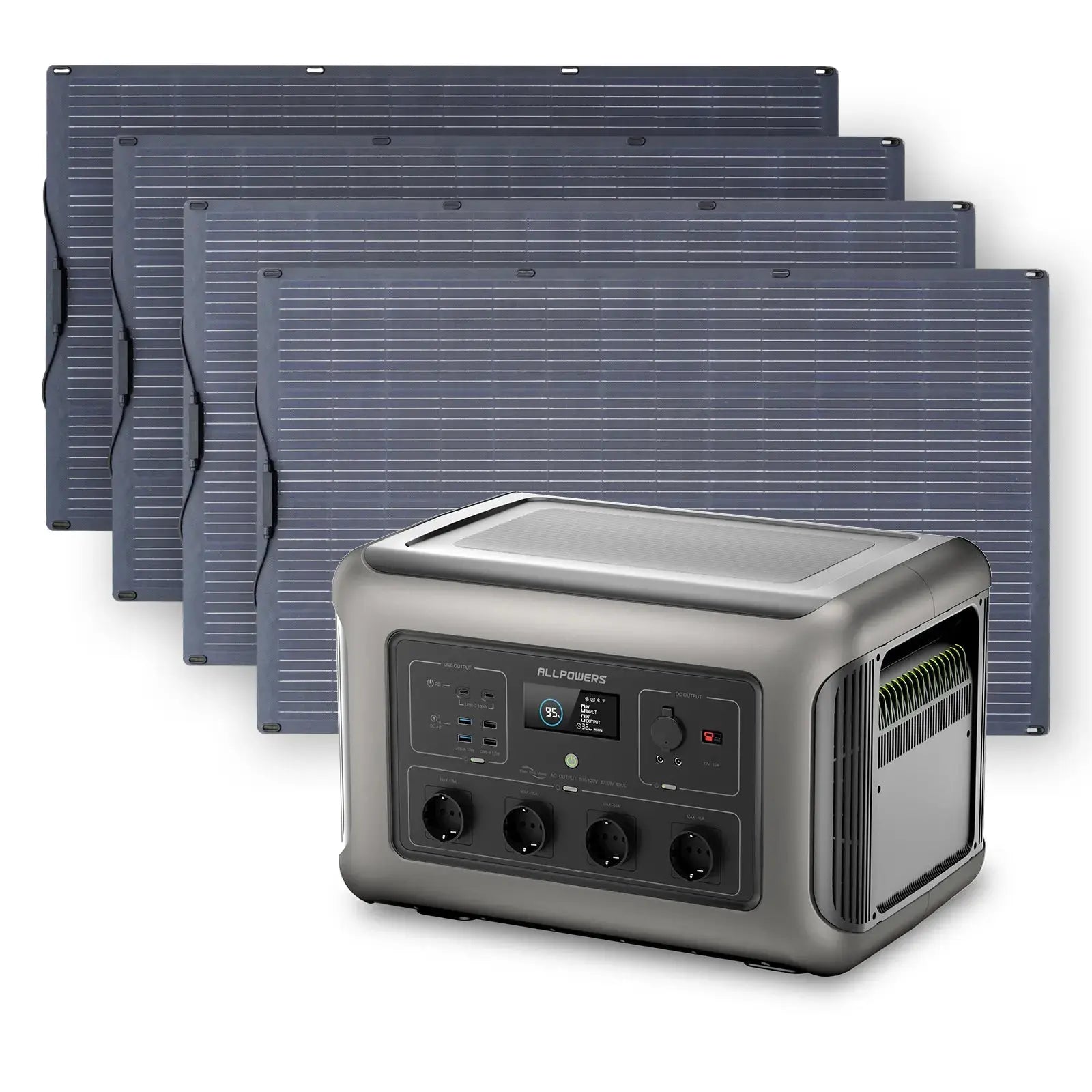 ALLPOWERS Générateur Solaire 3500W (R3500 + SF200 200W Panneau Solaire Flexible) ALLPOWERS
