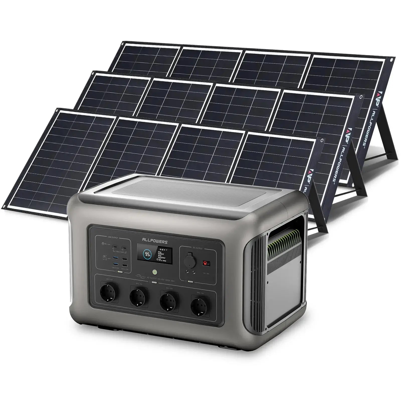 ALLPOWERS Générateur Solaire 3500W (R3500 + SP035 200W Panneau Solaire) ALLPOWERS
