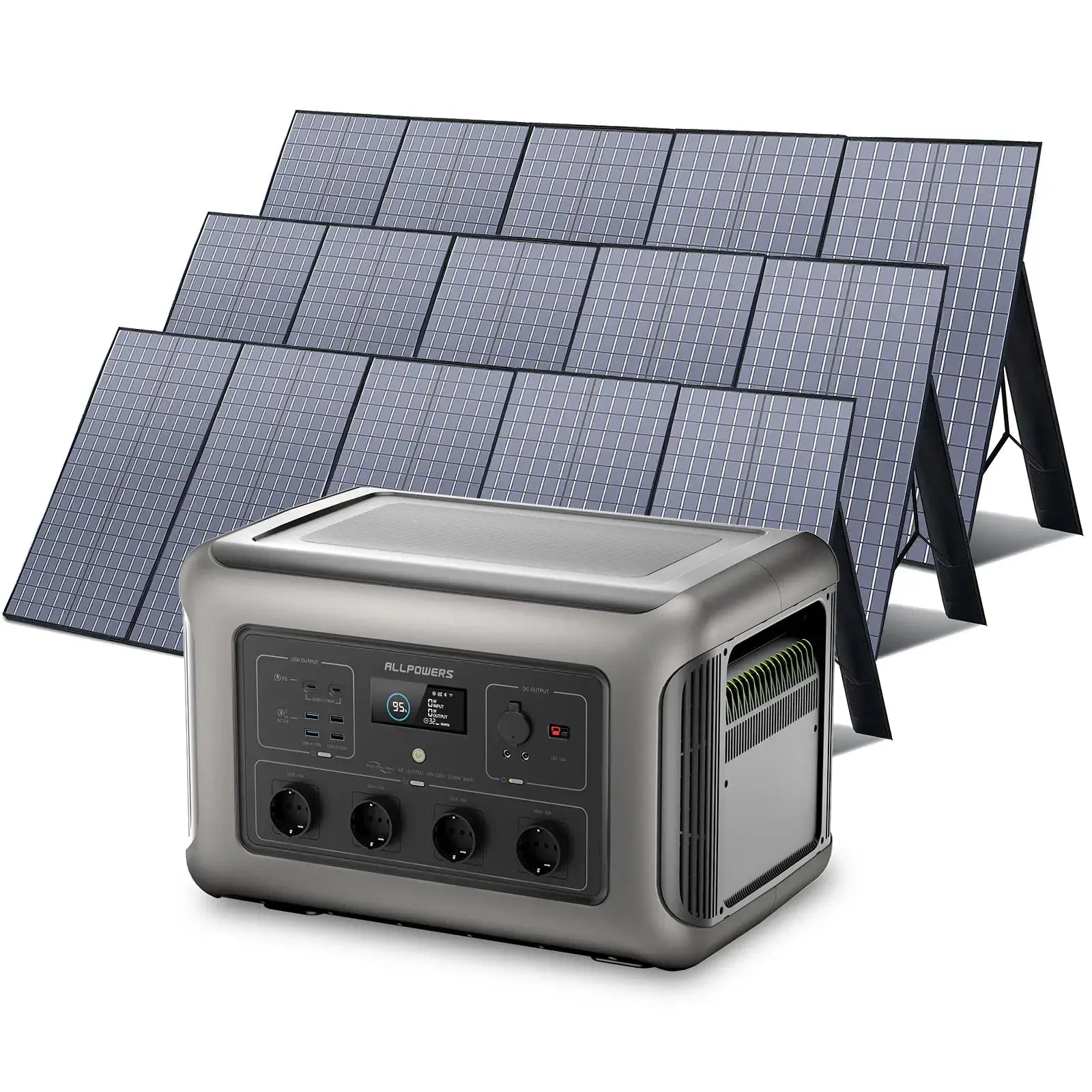ALLPOWERS Générateur Solaire 3500W (R3500 + SP037 400W Panneau Solaire) ALLPOWERS