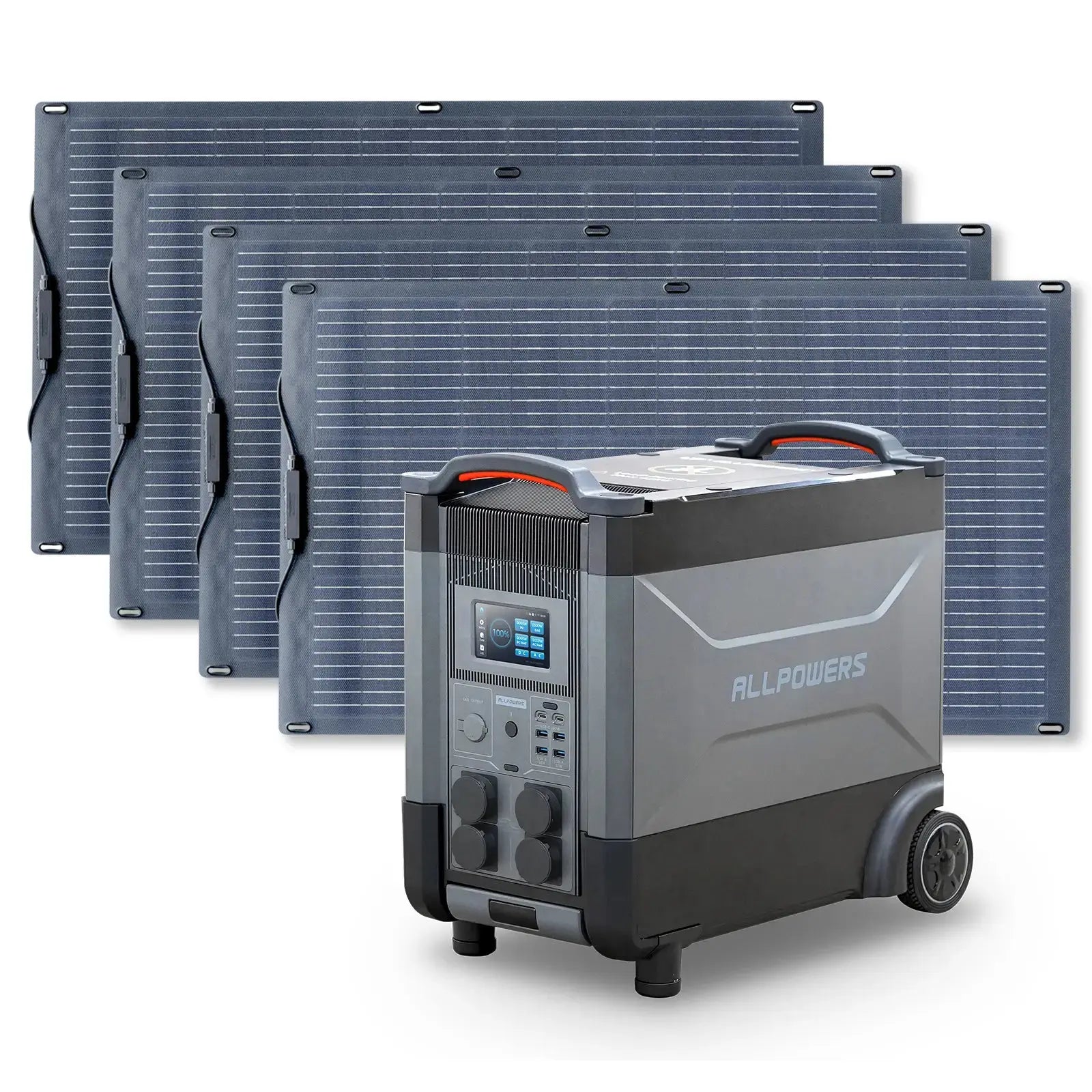 ALLPOWERS Générateur Solaire 4000W (R4000 + SF100 100W Panneau Solaire Flexible) ALLPOWERS