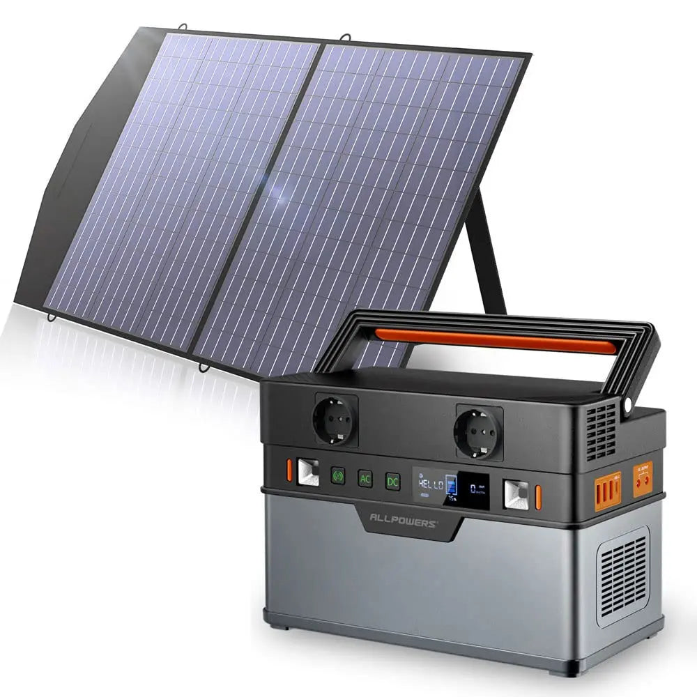 ALLPOWERS Générateur Solaire 700W (S700 + SP027 100W Panneau Solaire) ALLPOWERS