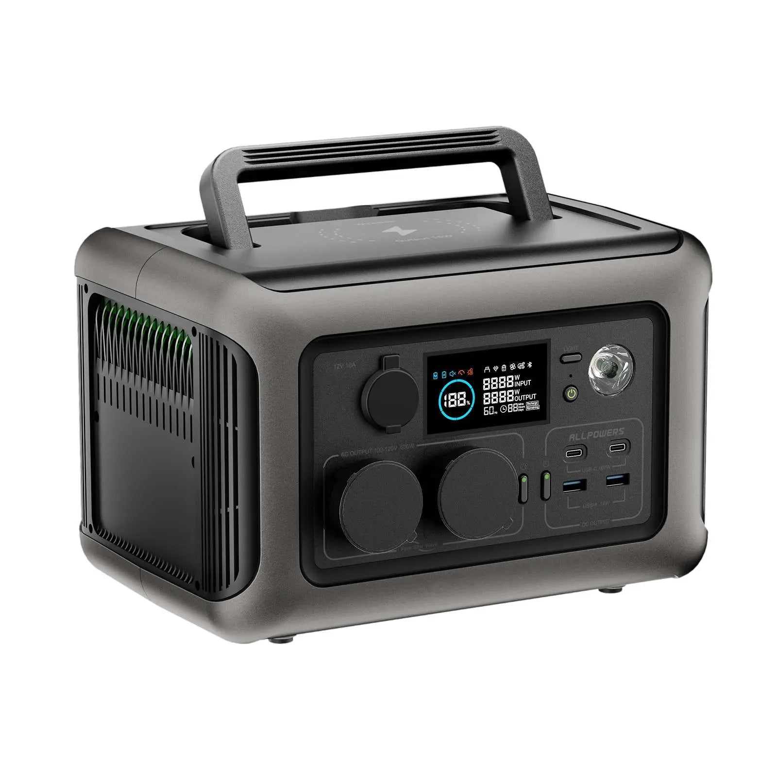 ALLPOWERS R600 Station électrique portable 600W 299Wh Batterie LiFeP04 ALLPOWERS