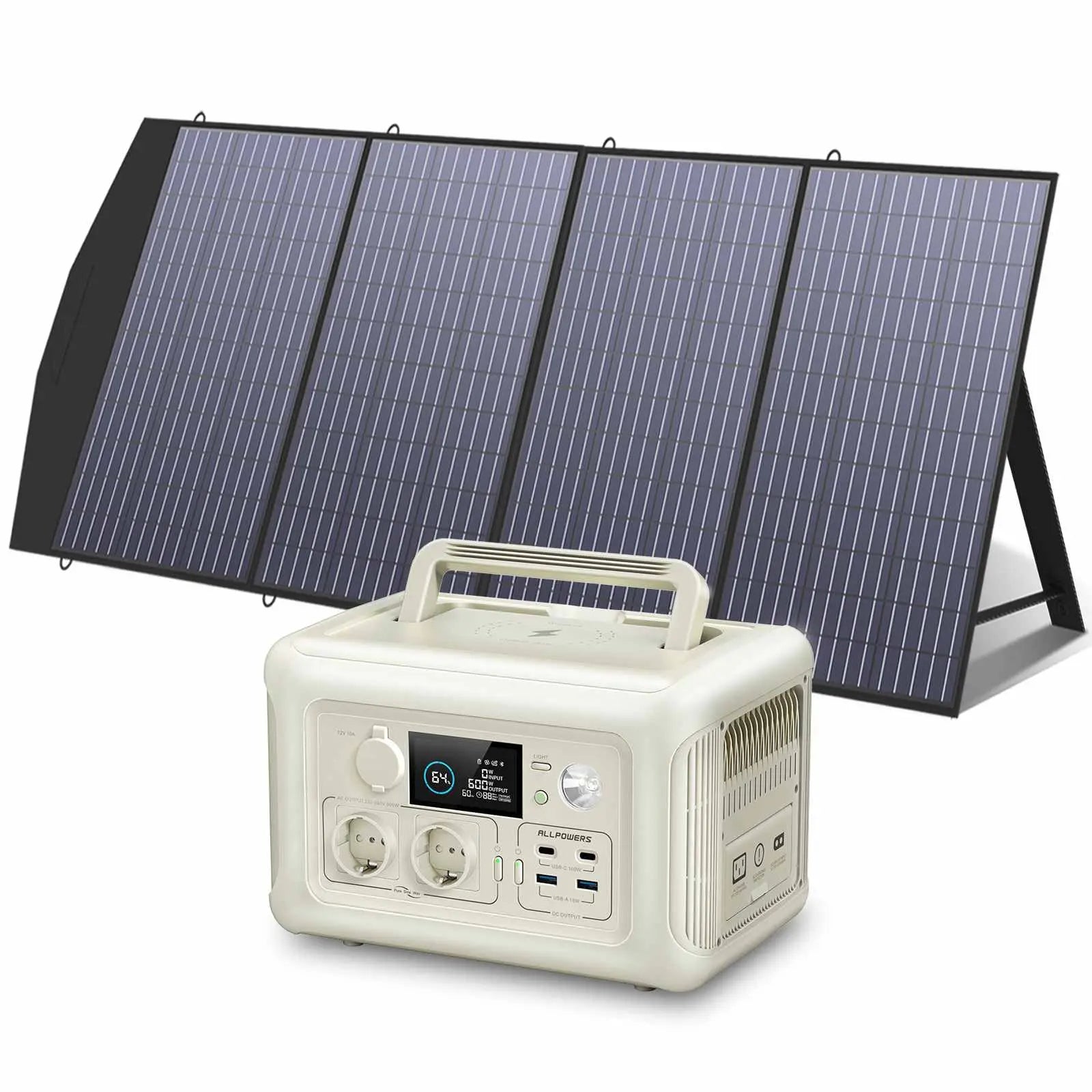 ALLPOWERS R600 Station électrique portable 600W 299Wh Batterie LiFeP04 ALLPOWERS