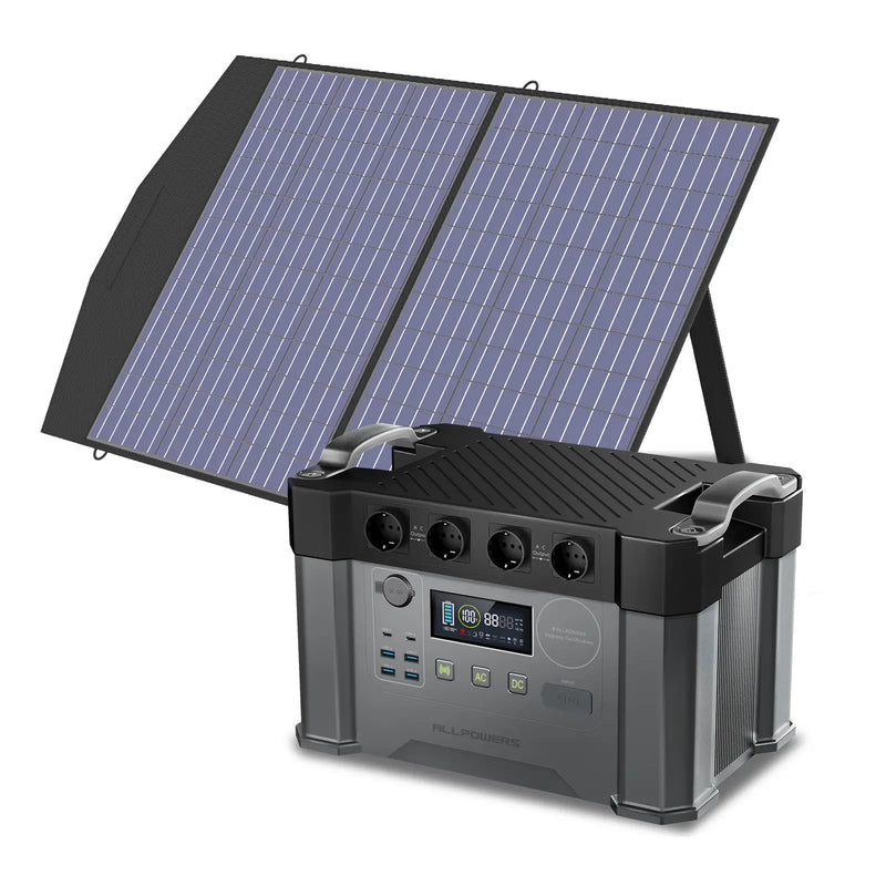 ALLPOWERS 2400W Générateur Solaire S2000 Pro avec PV 100W