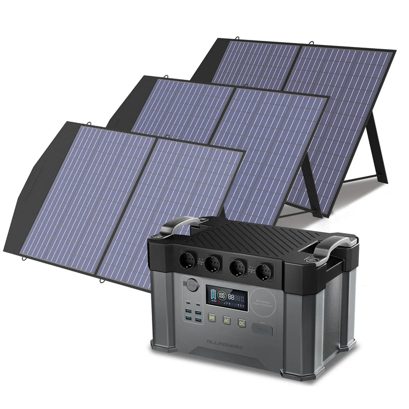 ALLPOWERS 2400W Générateur Solaire S2000 Pro avec PV 100W