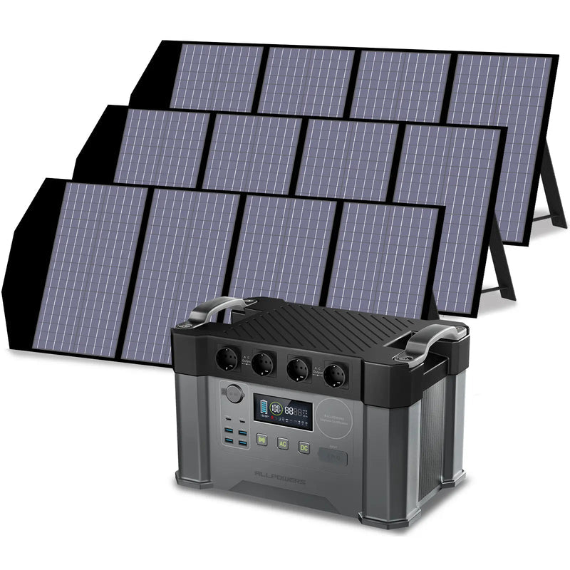 ALLPOWERS 2400W Générateur Solaire S2000 Pro avec PV 140W