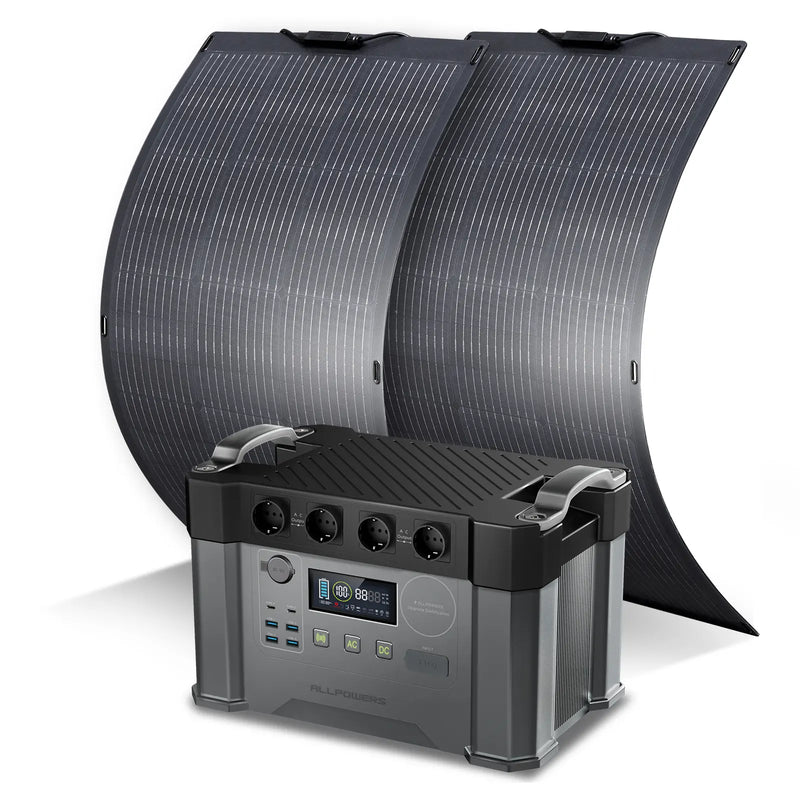 ALLPOWERS 2400W Générateur Solaire S2000 Pro avec PV 100W