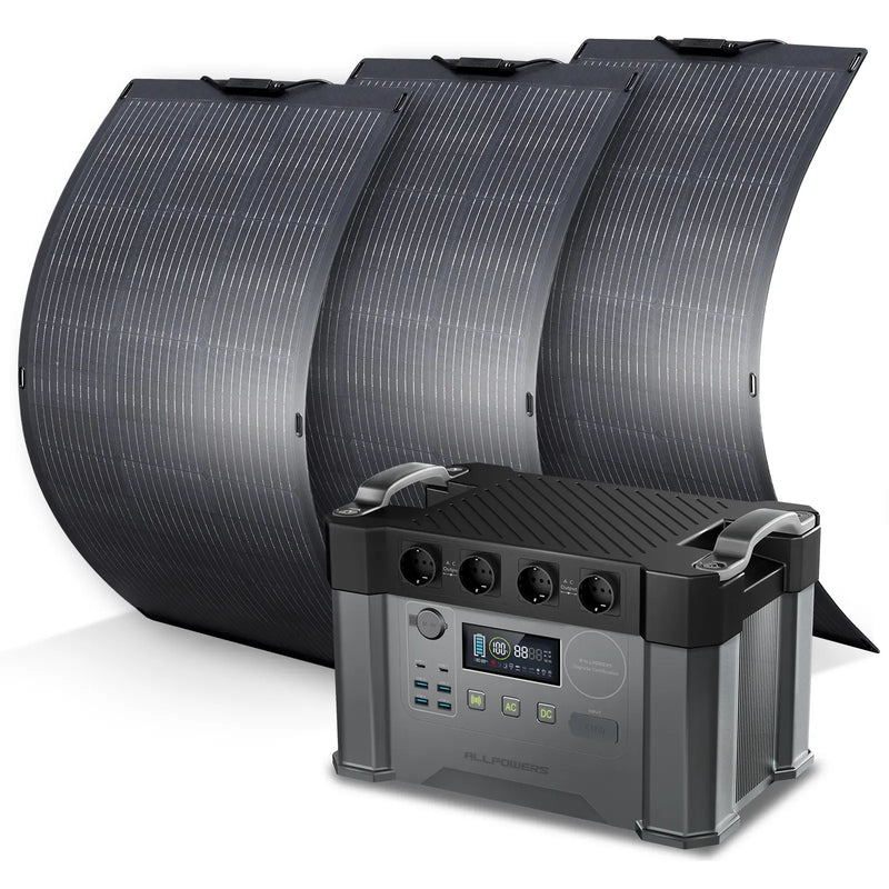 ALLPOWERS 2400W Générateur Solaire S2000 Pro avec PV 100W