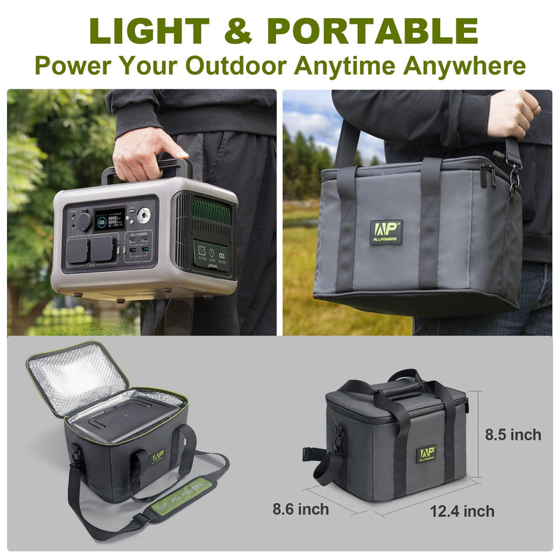 Sac de transport portable ALLPOWERS pour centrale électrique portable R600