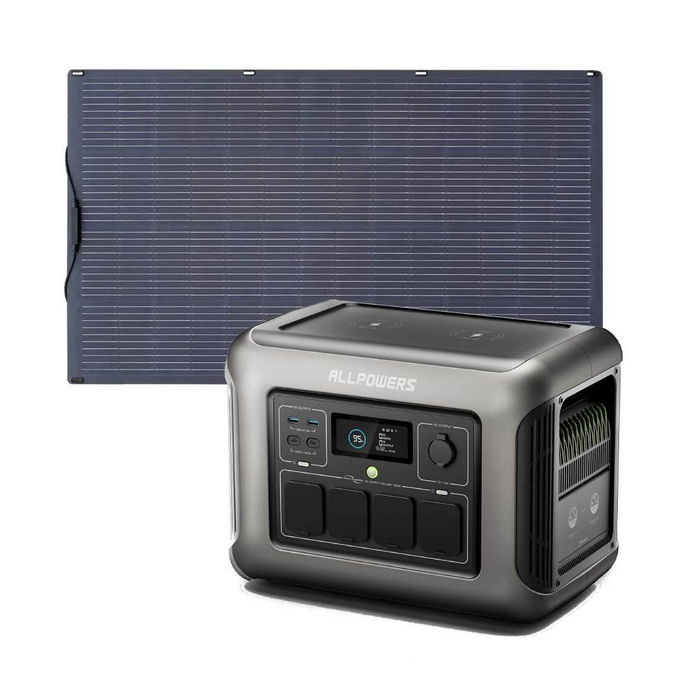 ALLPOWERS 1800W Générateur Solaire R1500 avec PV100W