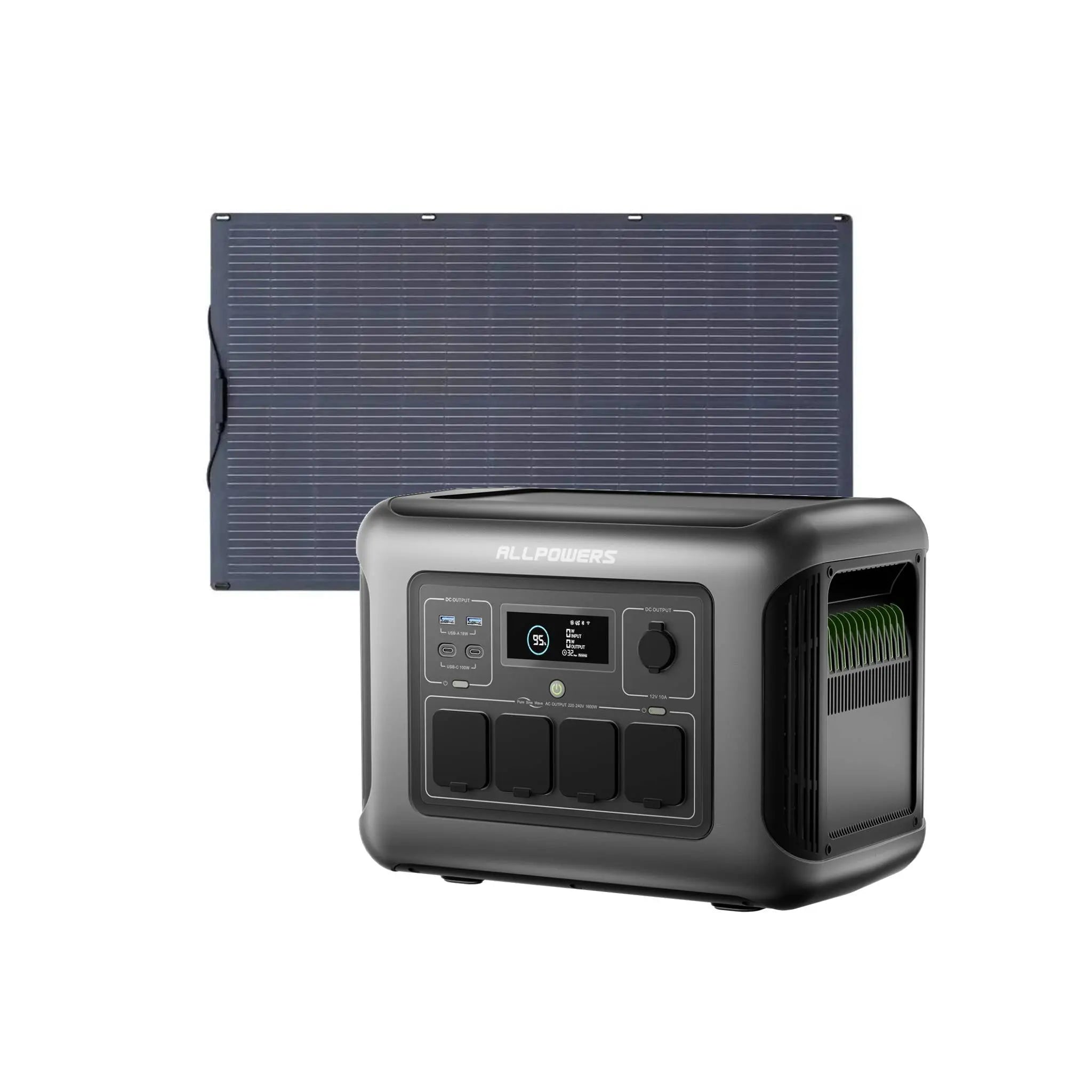 ALLPOWERS 1600W Générateur Solaire R1500 LITE avec PV100W ALLPOWERS