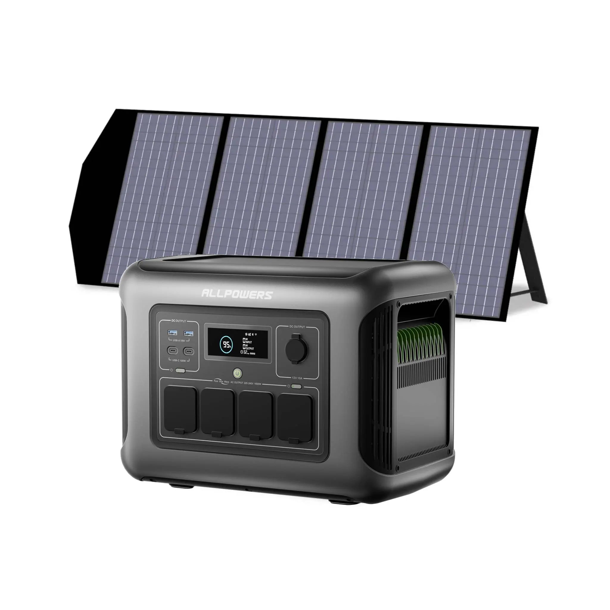 ALLPOWERS 1600W Générateur Solaire R1500 LITE avec PV140W ALLPOWERS