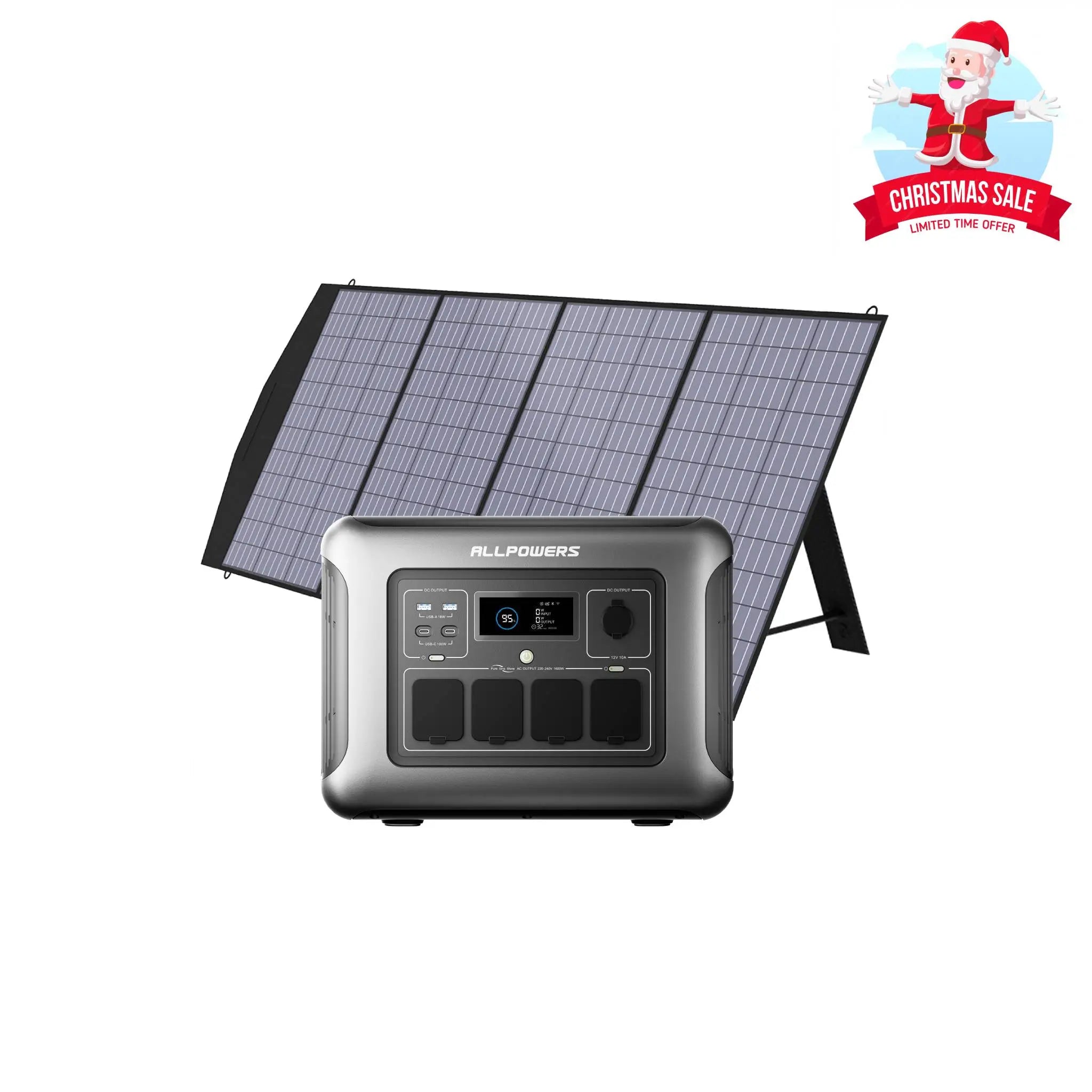 ALLPOWERS 1600W Générateur Solaire R1500 LITE avec PV200W ALLPOWERS