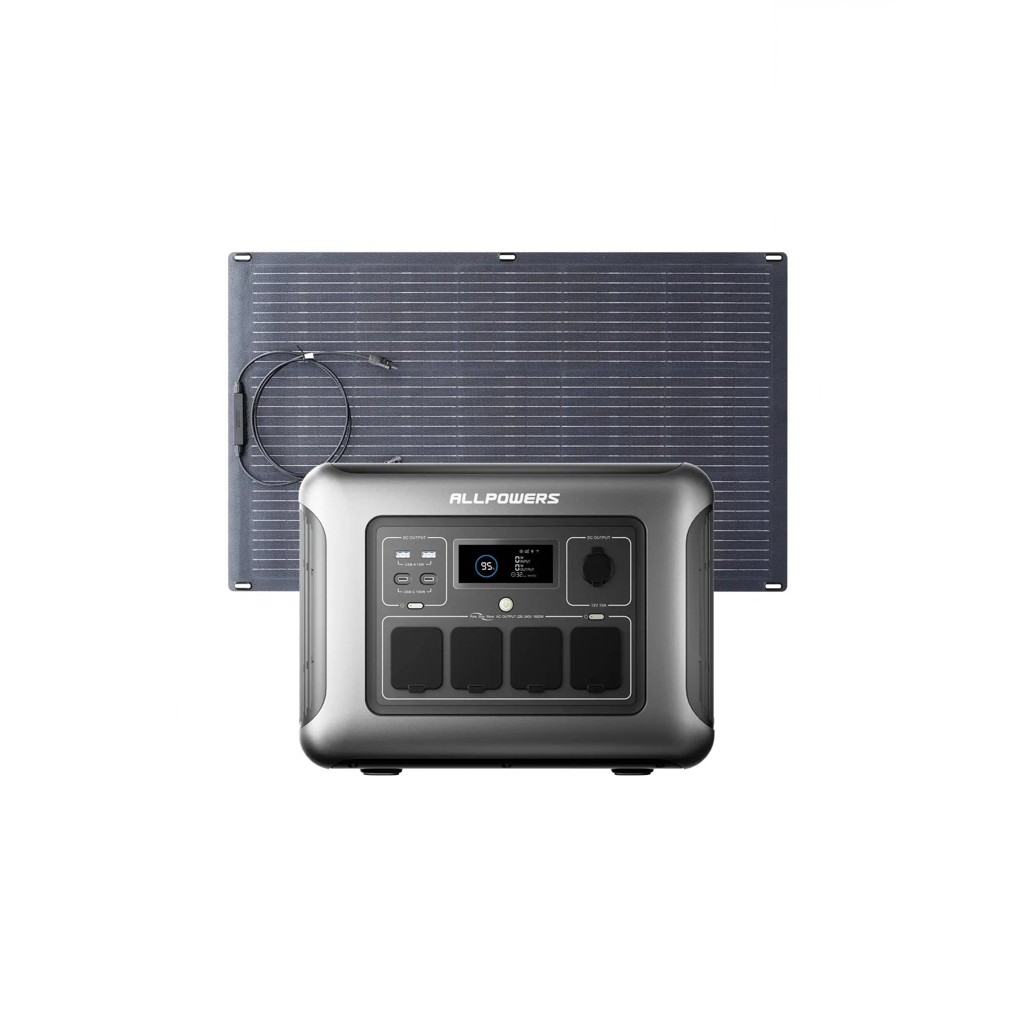 ALLPOWERS 1600W Générateur Solaire R1500 LITE avec PV200W ALLPOWERS