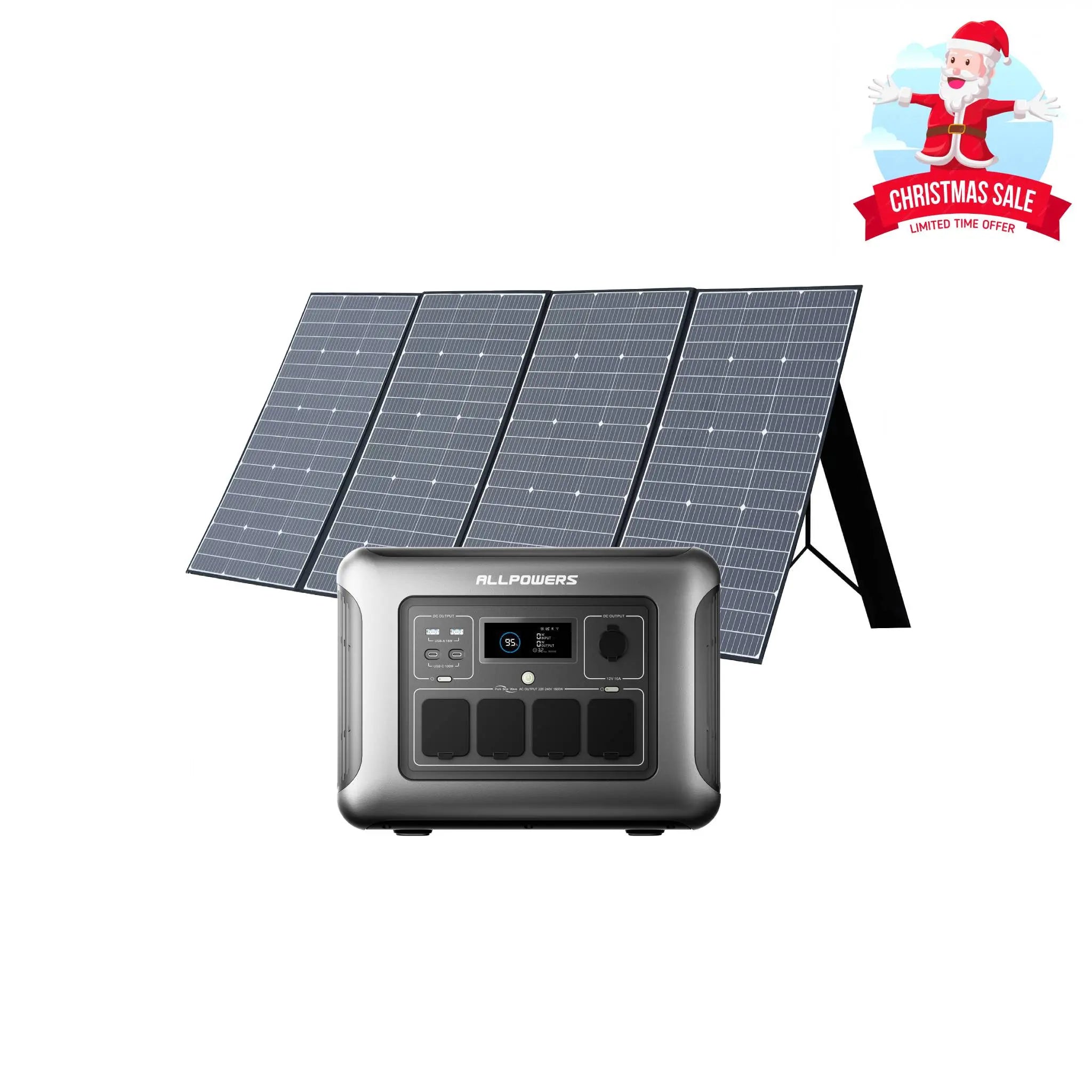 ALLPOWERS 1600W Générateur Solaire R1500 LITE avec PV400W ALLPOWERS
