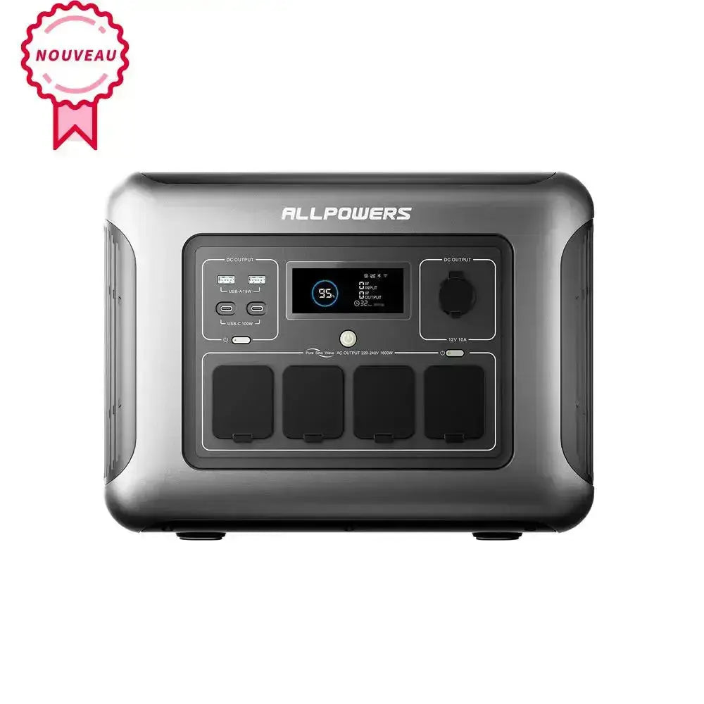 ALLPOWERS R1500 LITE Station électrique portable 1600W 1056Wh ALLPOWERS