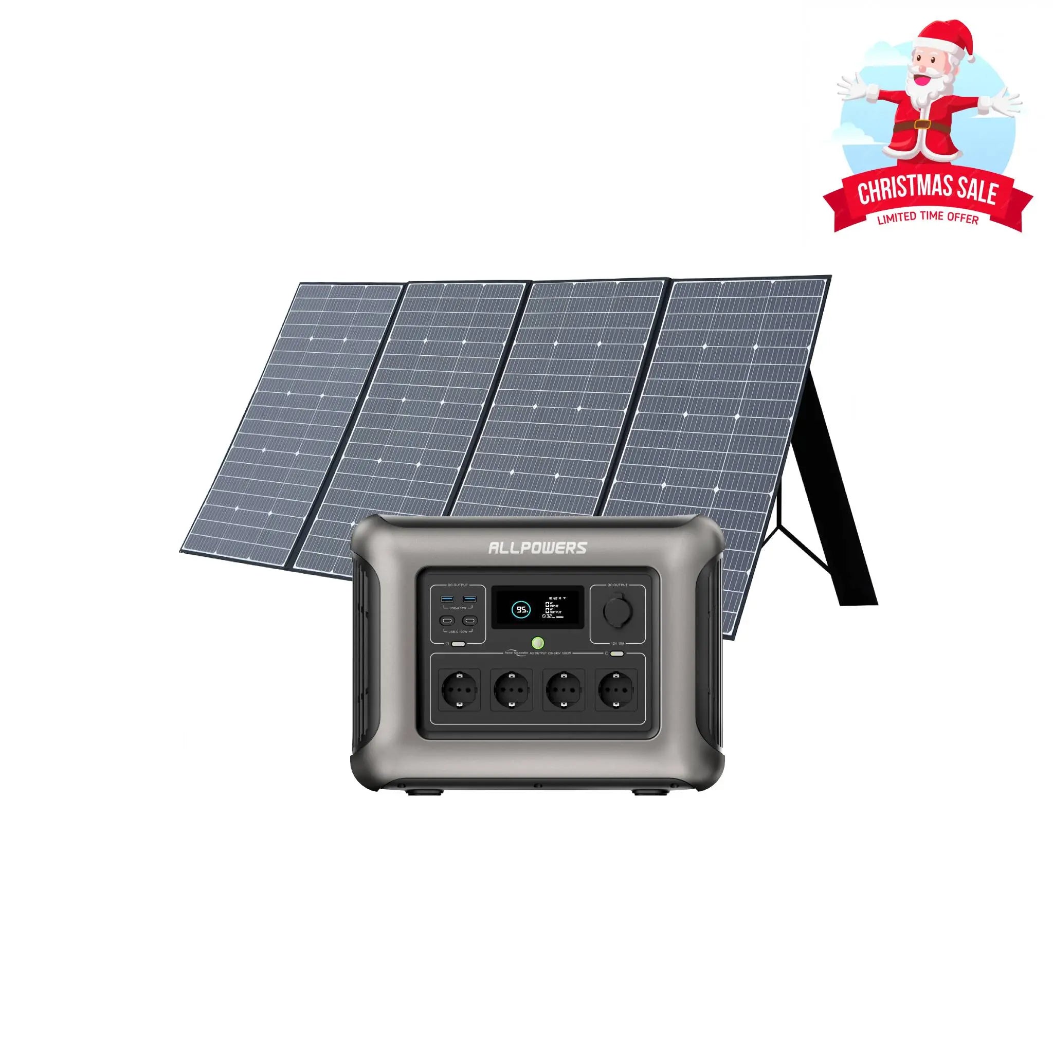 ALLPOWERS 1800W Générateur Solaire R1500 avec PV400W ALLPOWERS