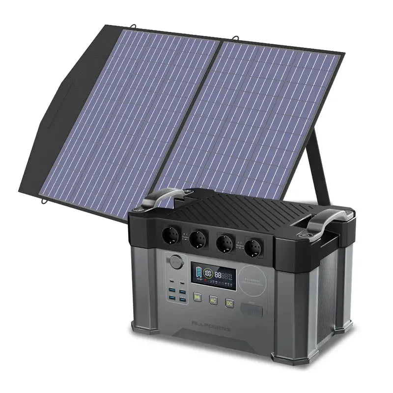 ALLPOWERS 2400W Générateur Solaire S2000 Pro avec PV 100W ALLPOWERS